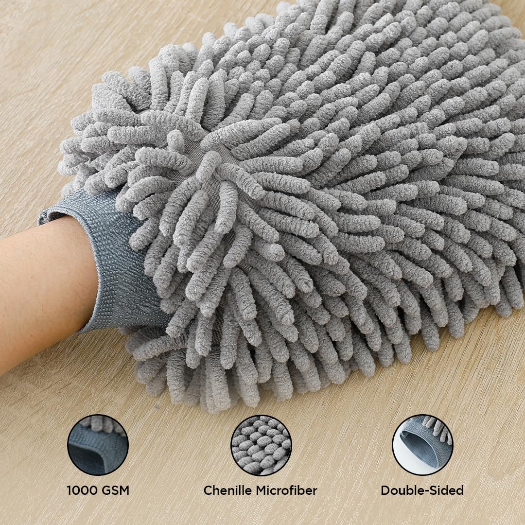 UMAI Chenille Microfiber Wash Mitt - Kitchen Cleaning Use