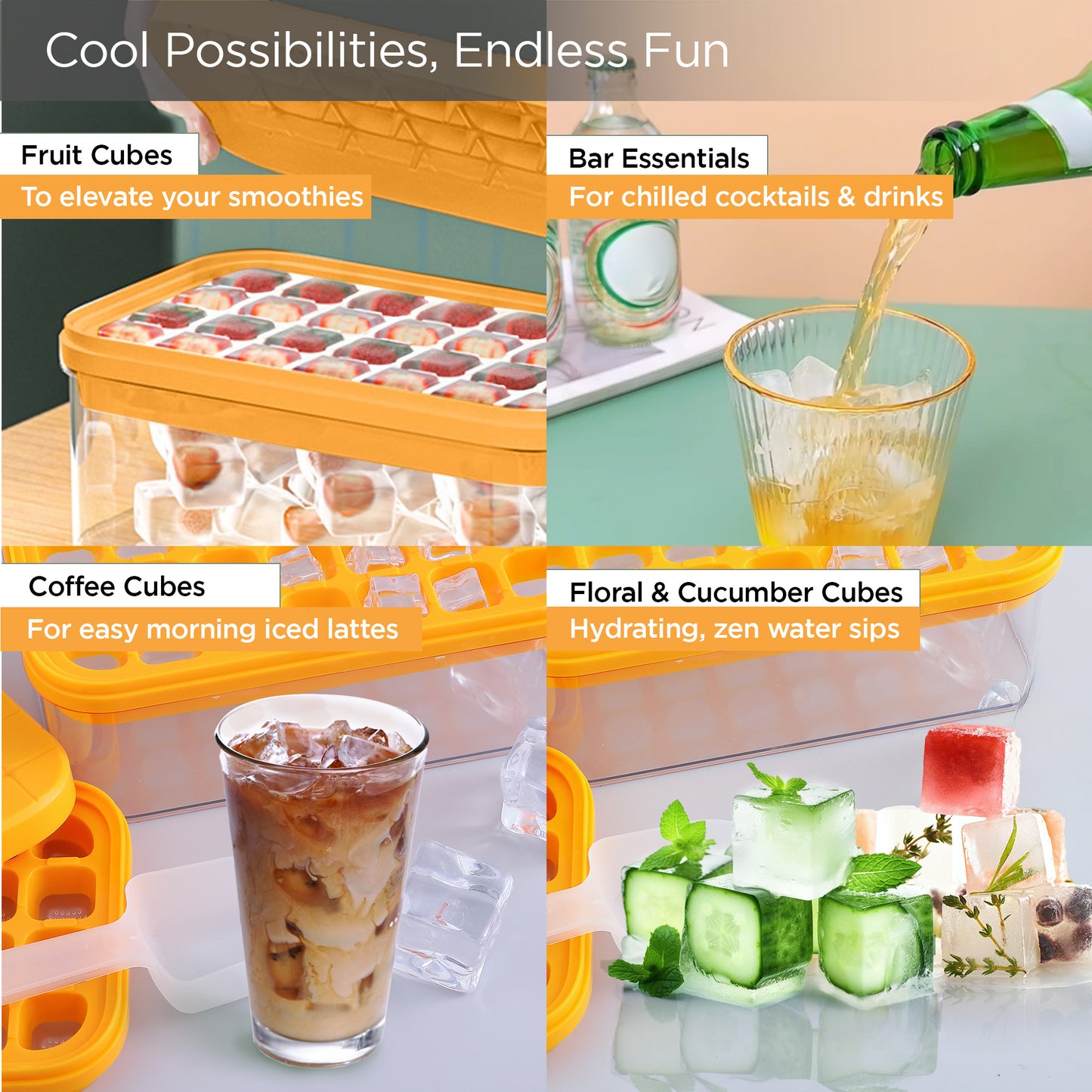 UMAI ice cube tray set - enhances cocktail preparation