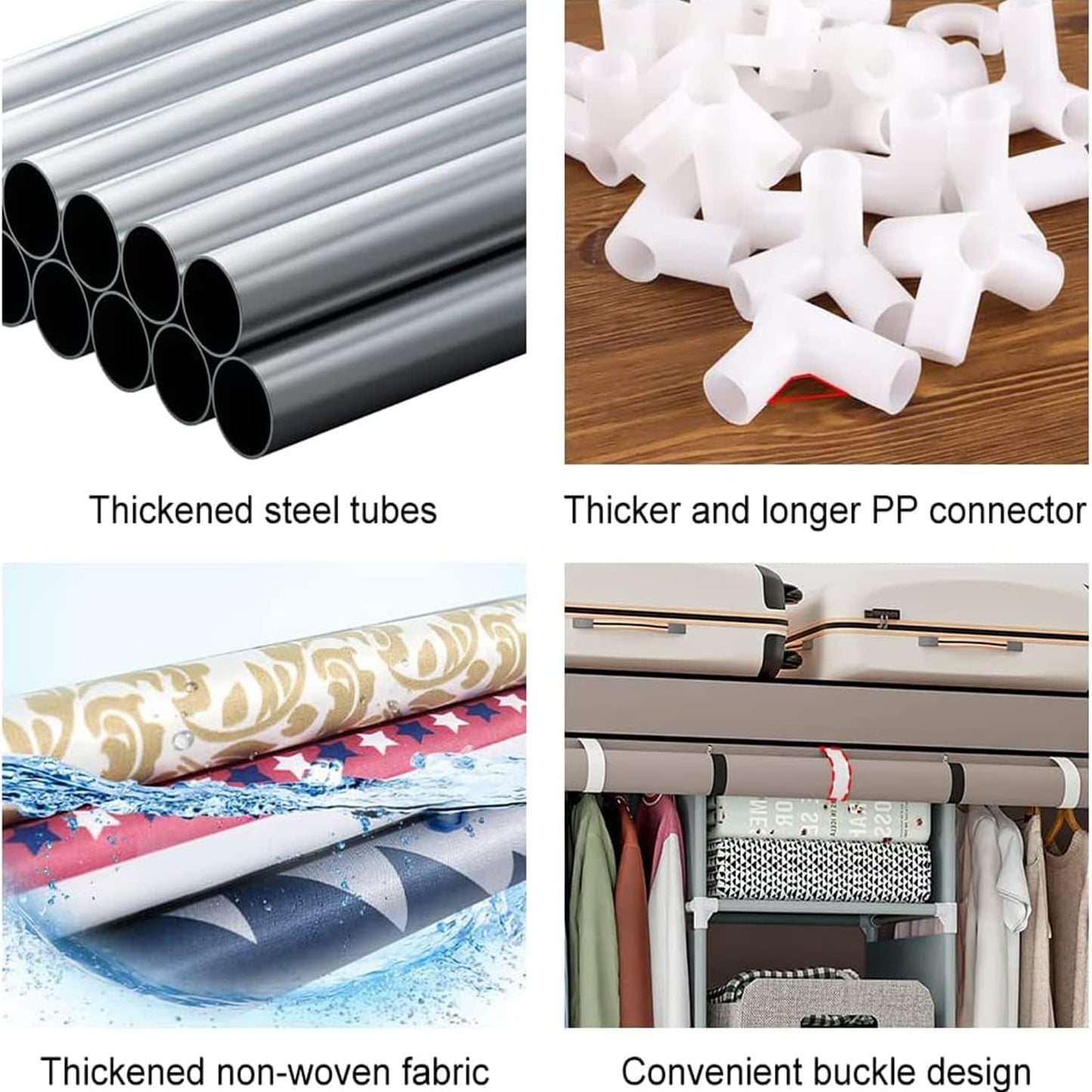 Kuber Industries Foldable Wardrobe - Ideal for college dorms