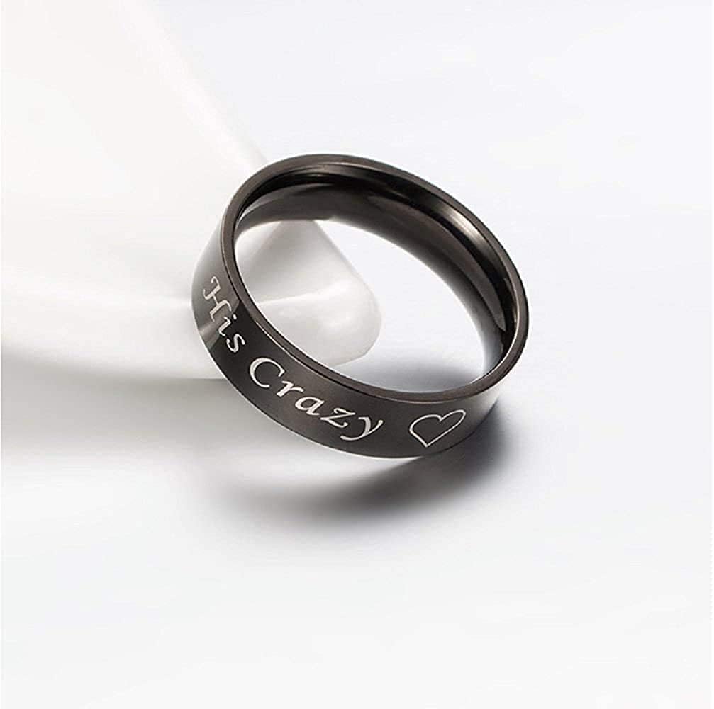 Kairangi Stainless Steel Black Ring - Fashion Statement
