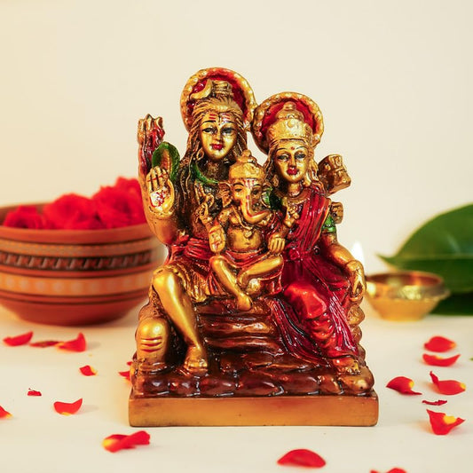 Ekhasa Aura Series Shiv Parivar - Antique Style Decor