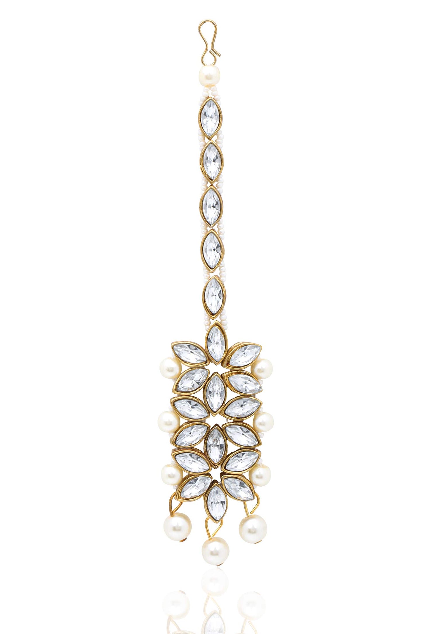 Yellow Chimes Traditional Pearl Necklace Set - Bridal Wear