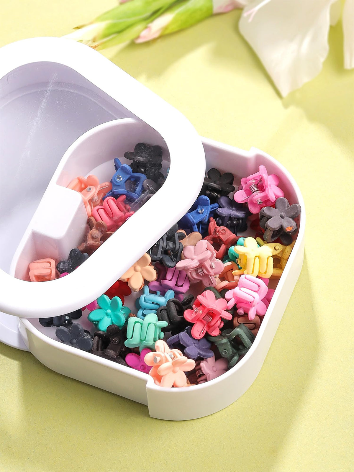 Yellow Chimes jewelry box - elegant makeup storage