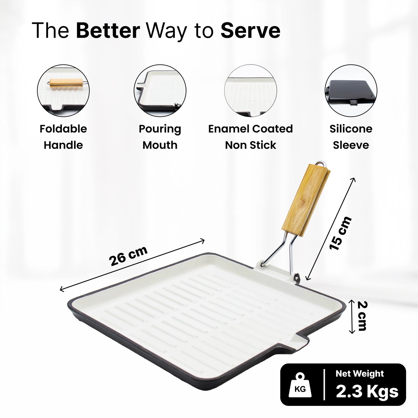 The Better Home black grill pan - essential kitchen tool