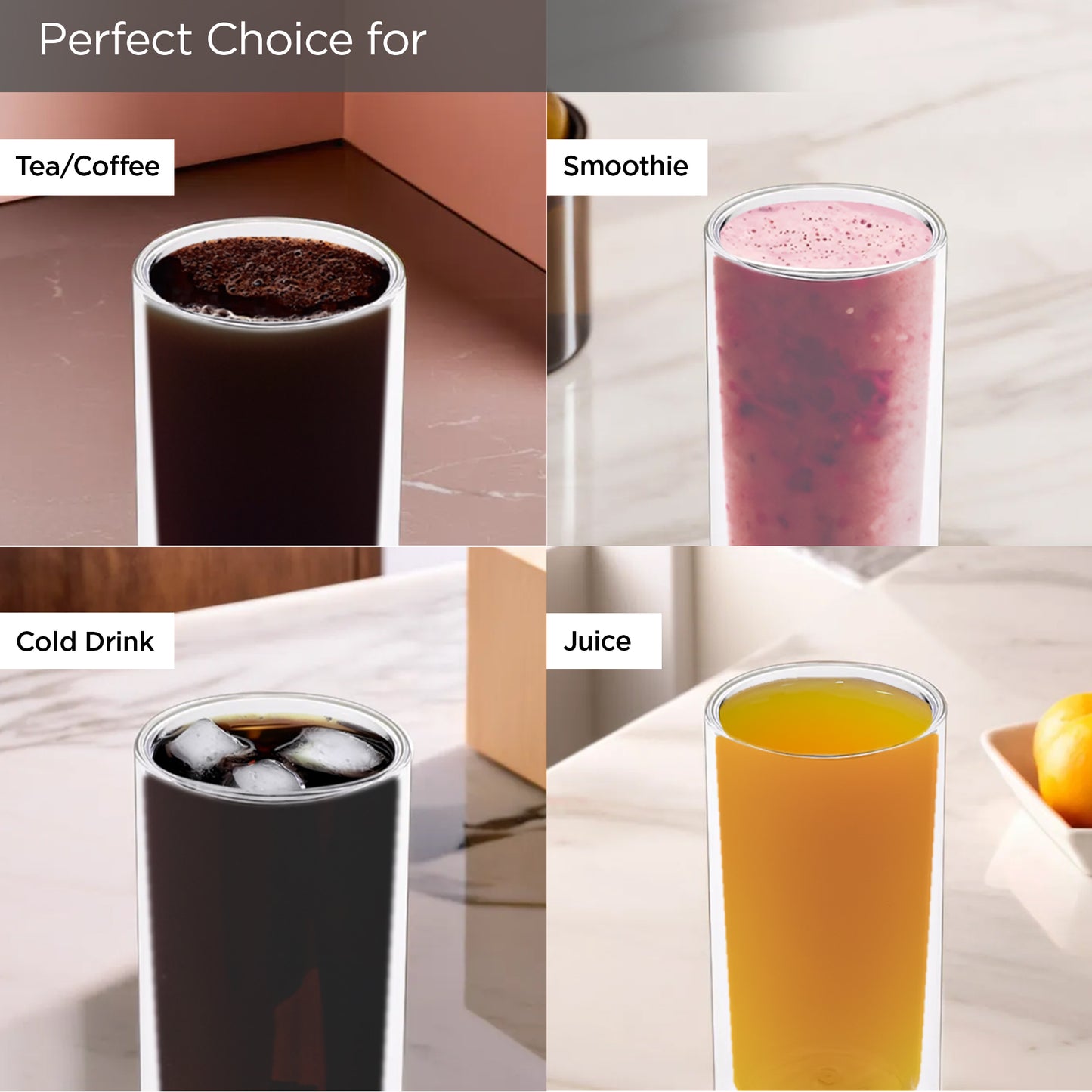 UMAI borosilicate glass mug - sleek kitchen decor