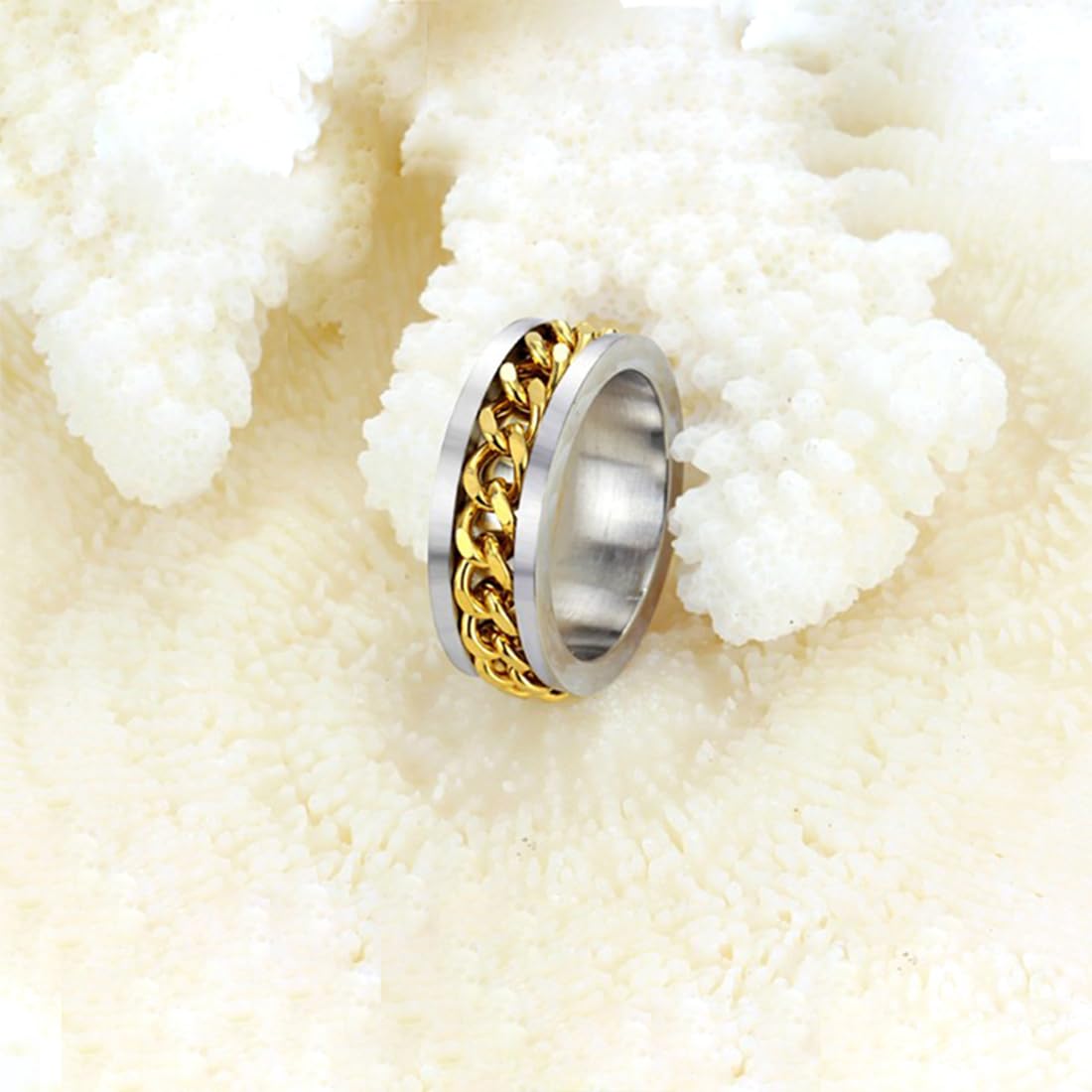 Kairangi Men's Ring - Golden Chain Design for special occasions