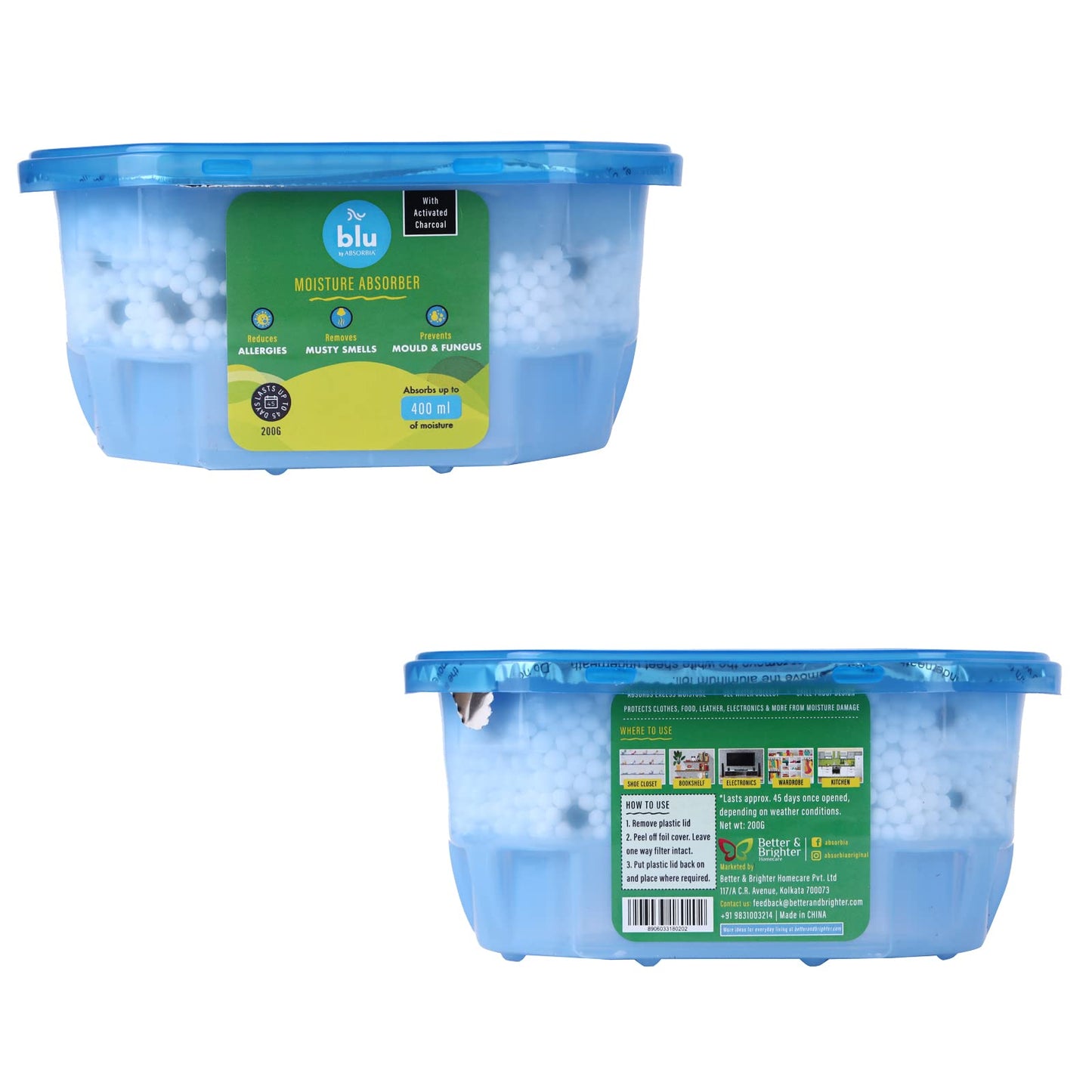 Absorbia dehumidifier sachets - reduce dampness in drawers