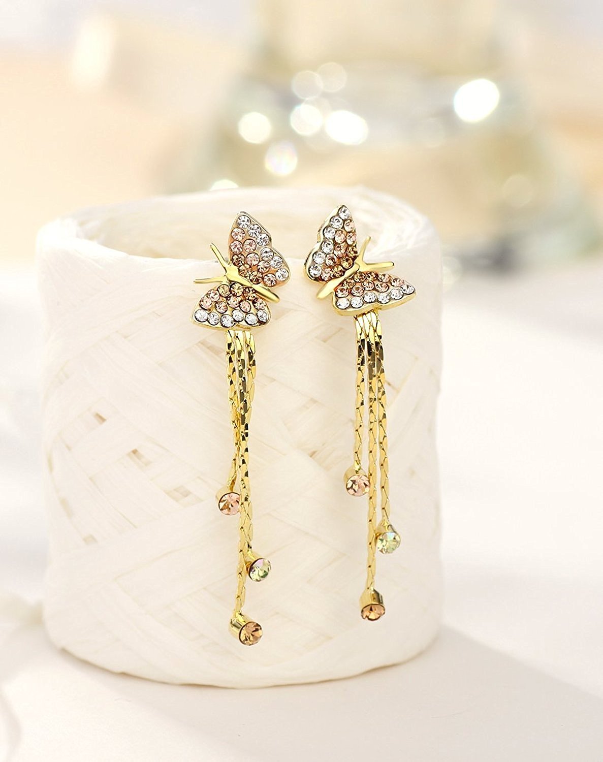 Yellow Chimes Moxie Collection CZ Earrings - Perfect for Birthdays