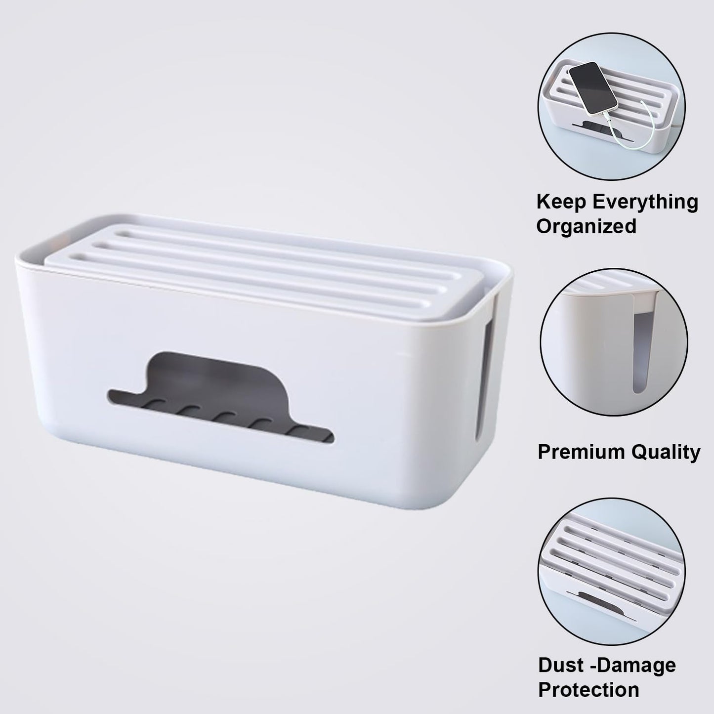 Kuber International Wire Organizer - Gaming setup