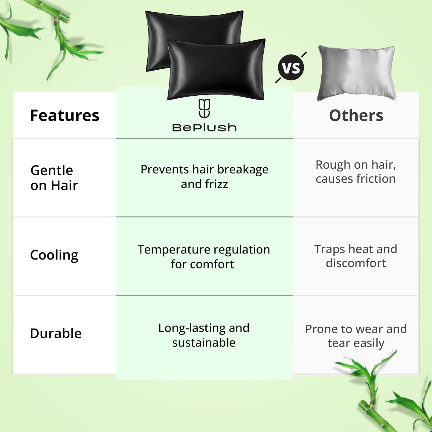 BePlush satin pillow covers - ideal for home decor