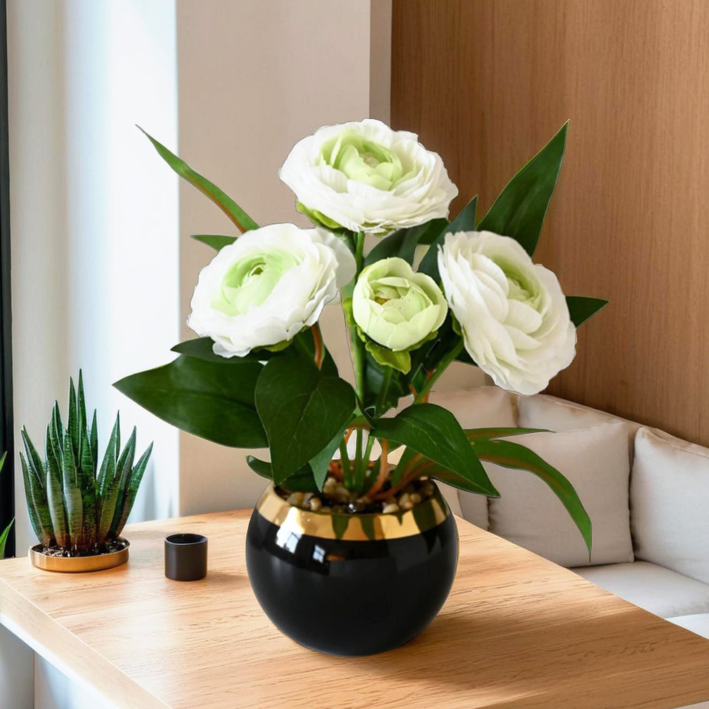 UMAI white artificial plant - stylish table decoration