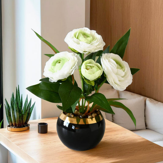 UMAI white artificial plant - stylish table decoration