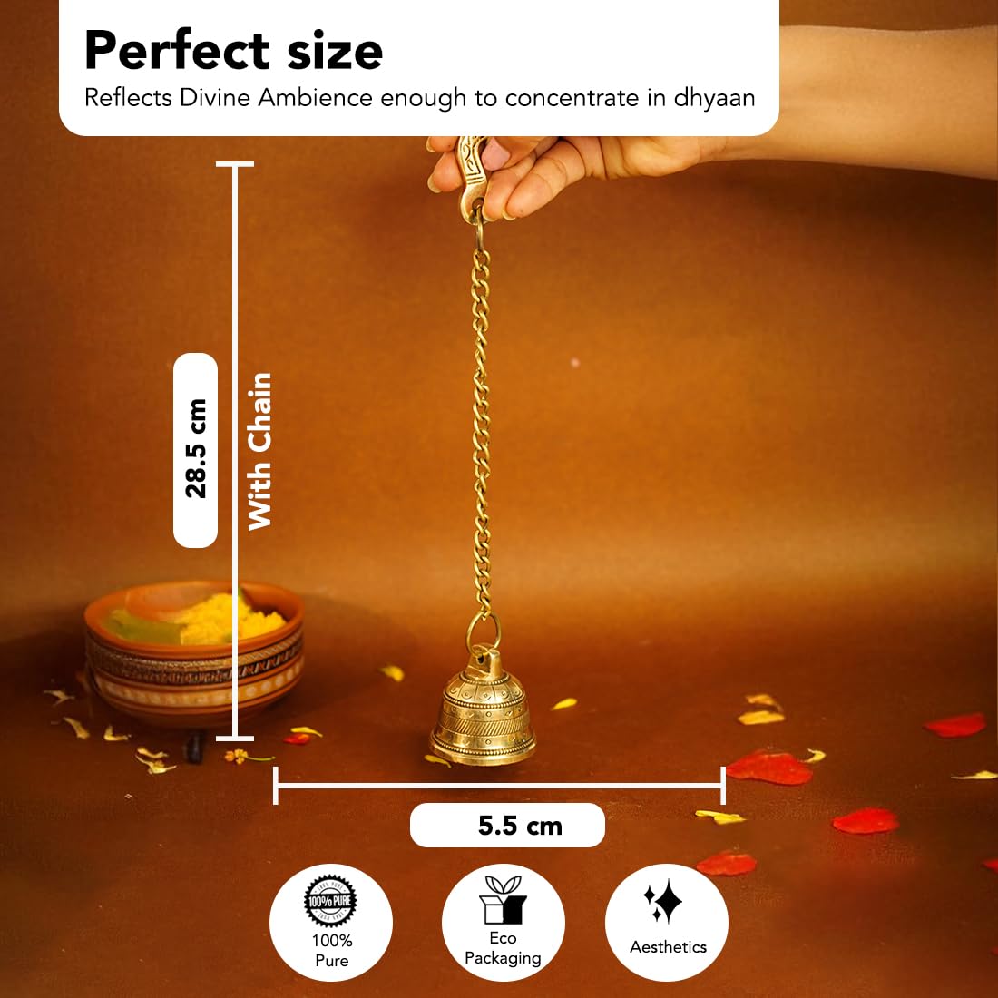 Ekhasa brass ghanta - inviting divine blessings at home