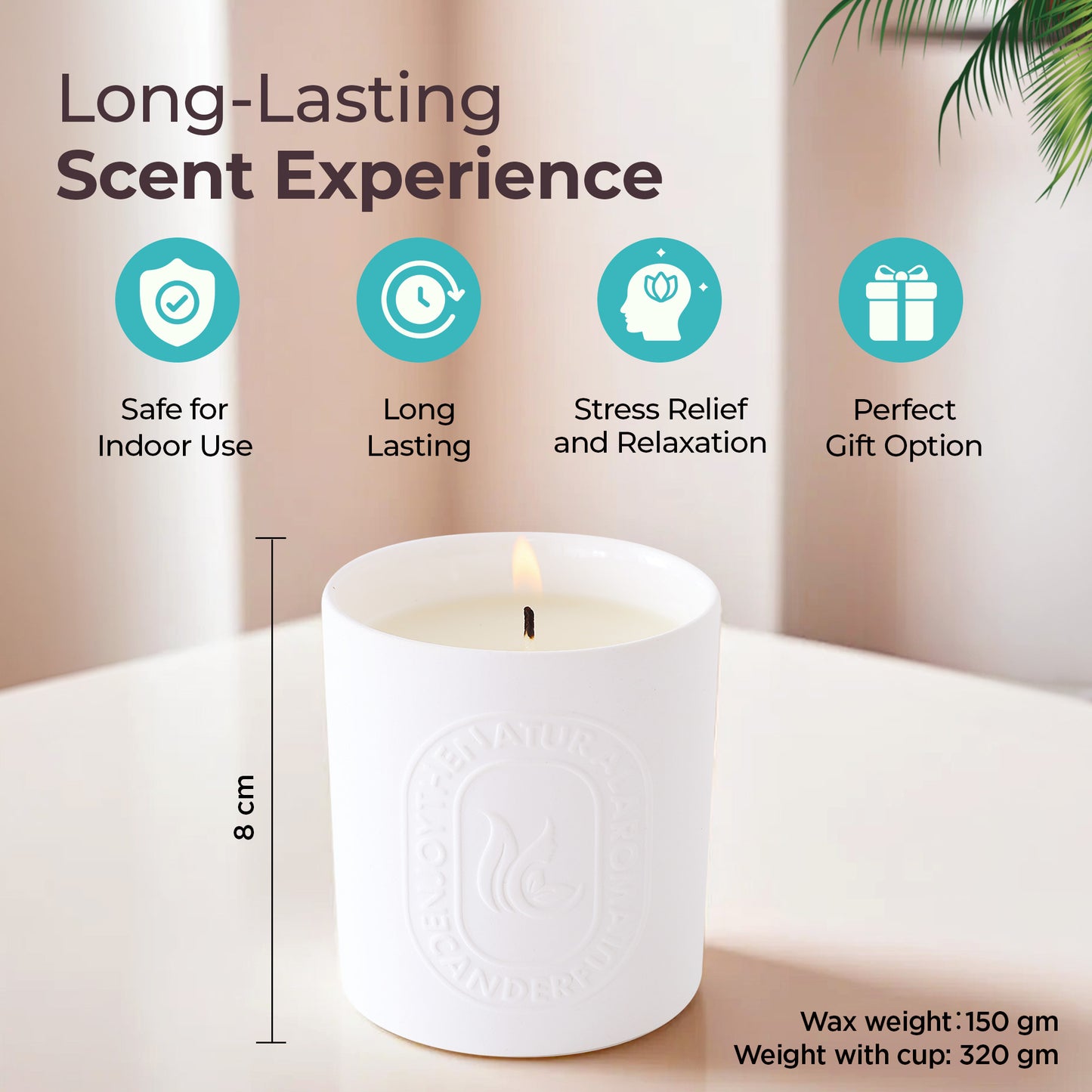 The Better Home ceramic cup candle - relaxation moments