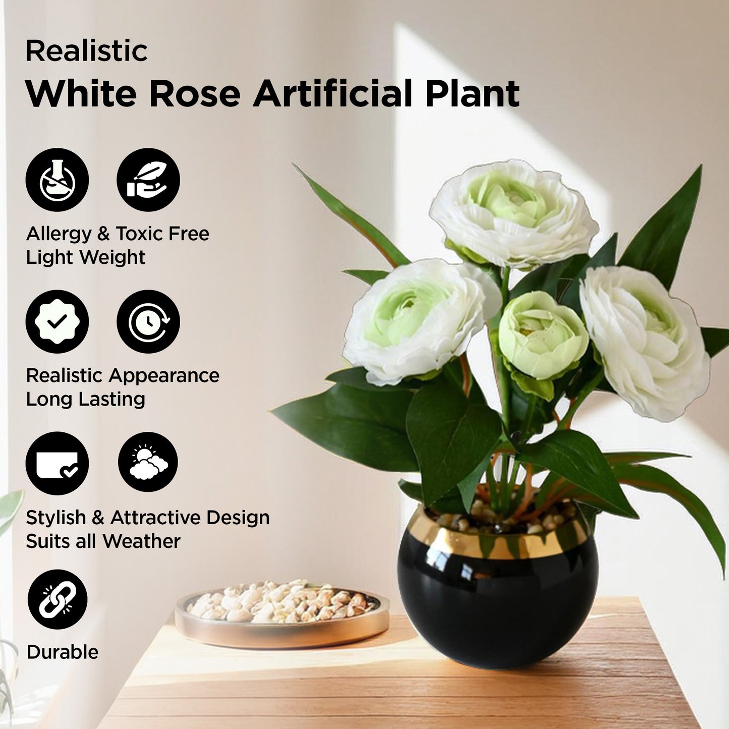 UMAI artificial flowers - beautiful gift for housewarming