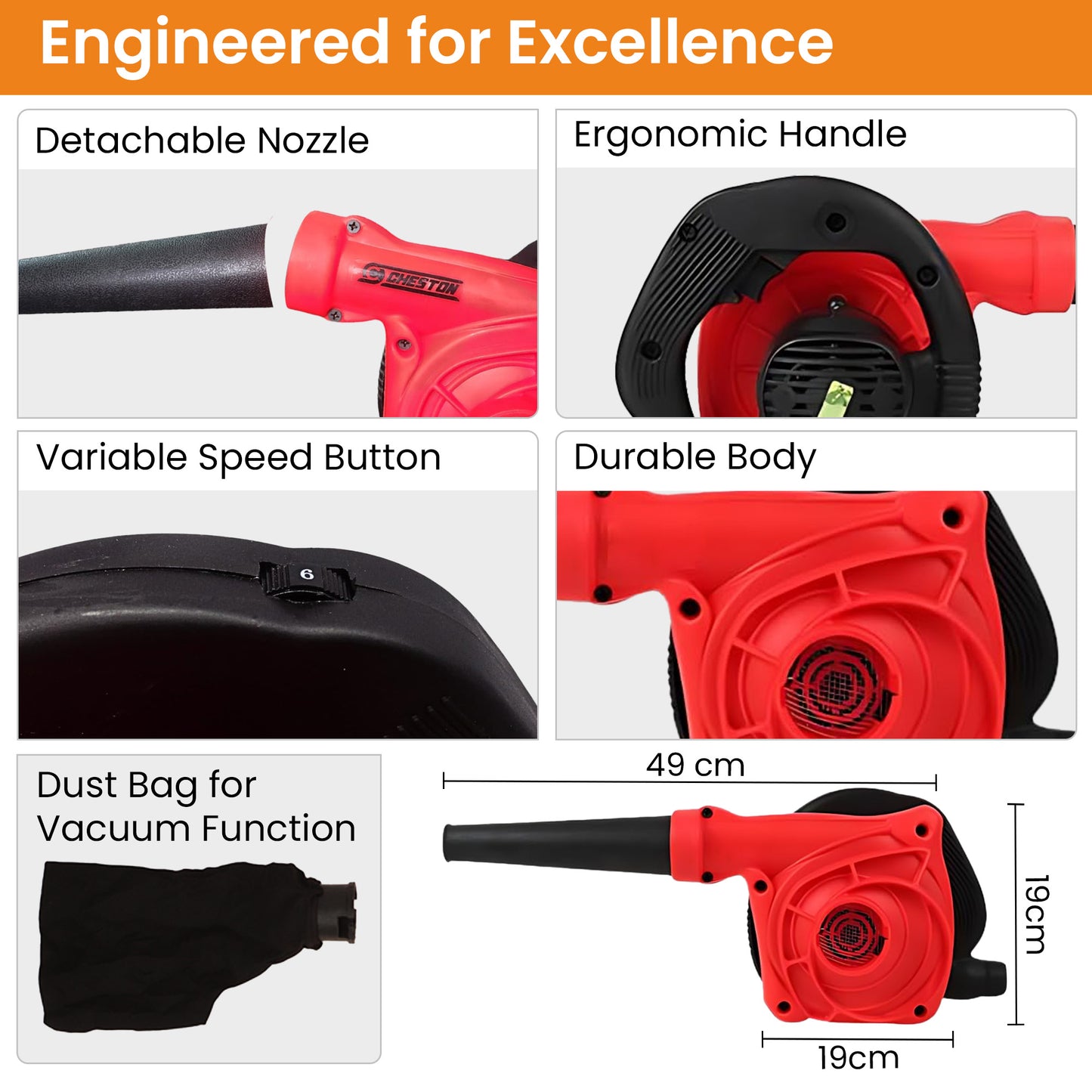 Cheston leaf blower - dusting PC components