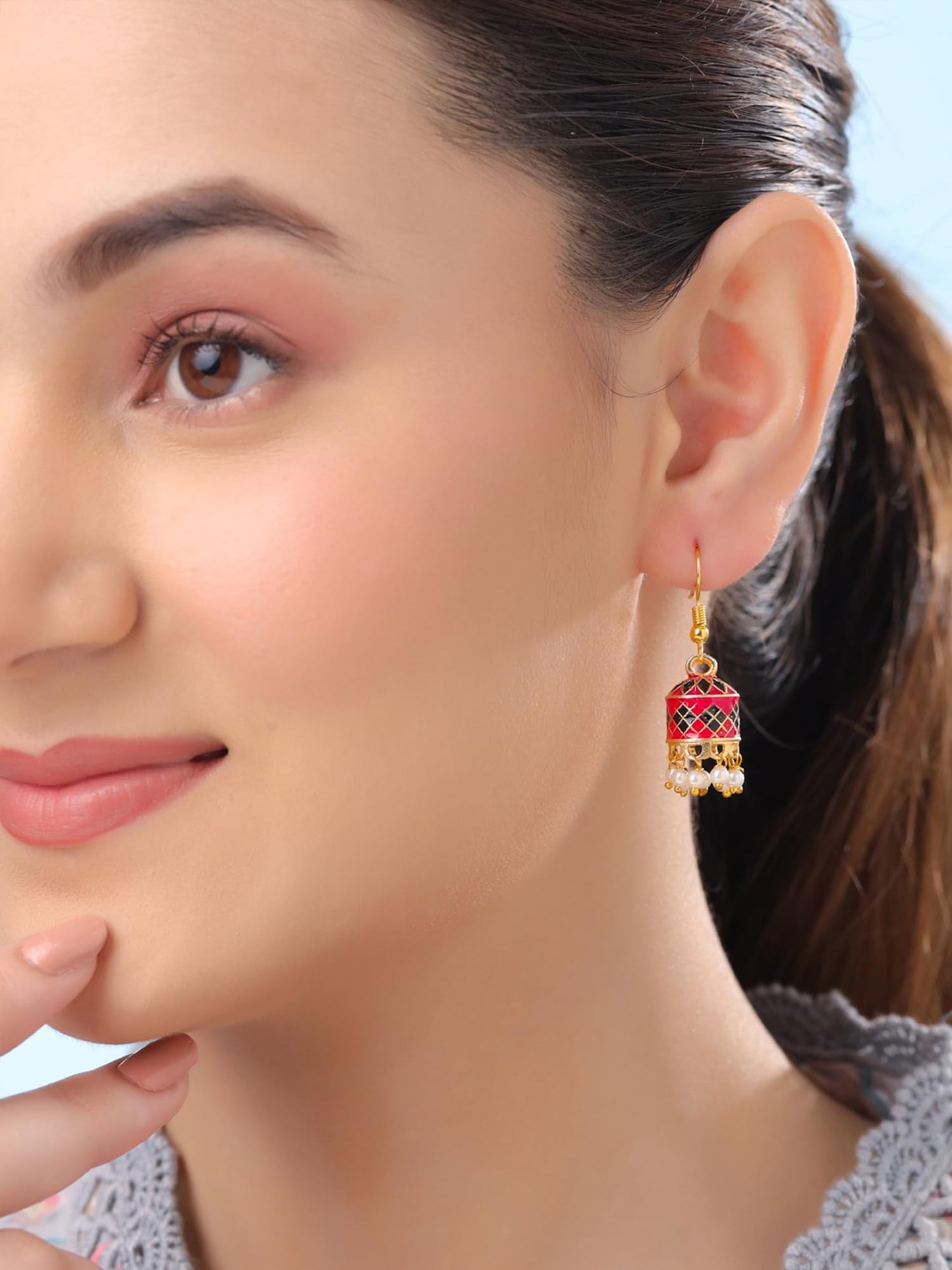 Yellow Chimes Traditional Jhumka Earrings - Versatile fashion accessory