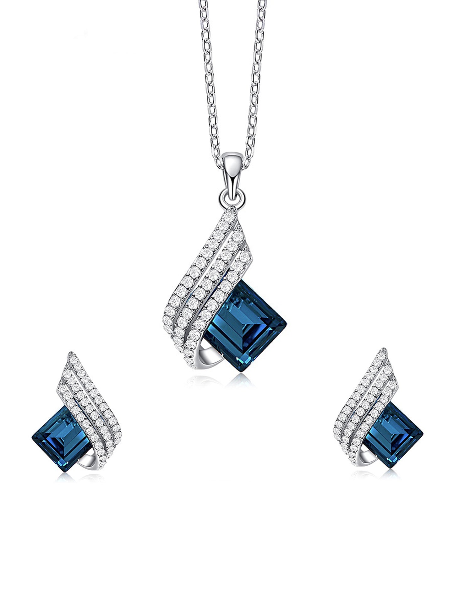 Yellow Chimes Blue Jewelry Set - Birthday Celebration Essentials