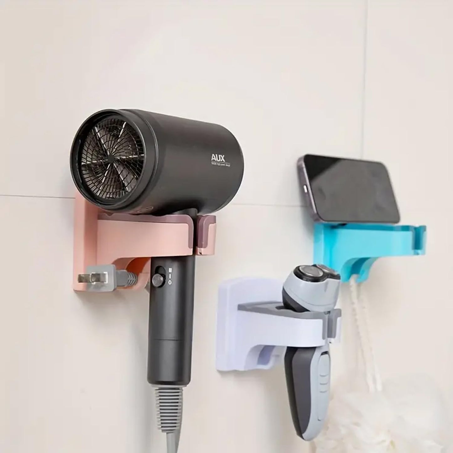 Kuber Hair Dryer Holder - Efficient bathroom organization
