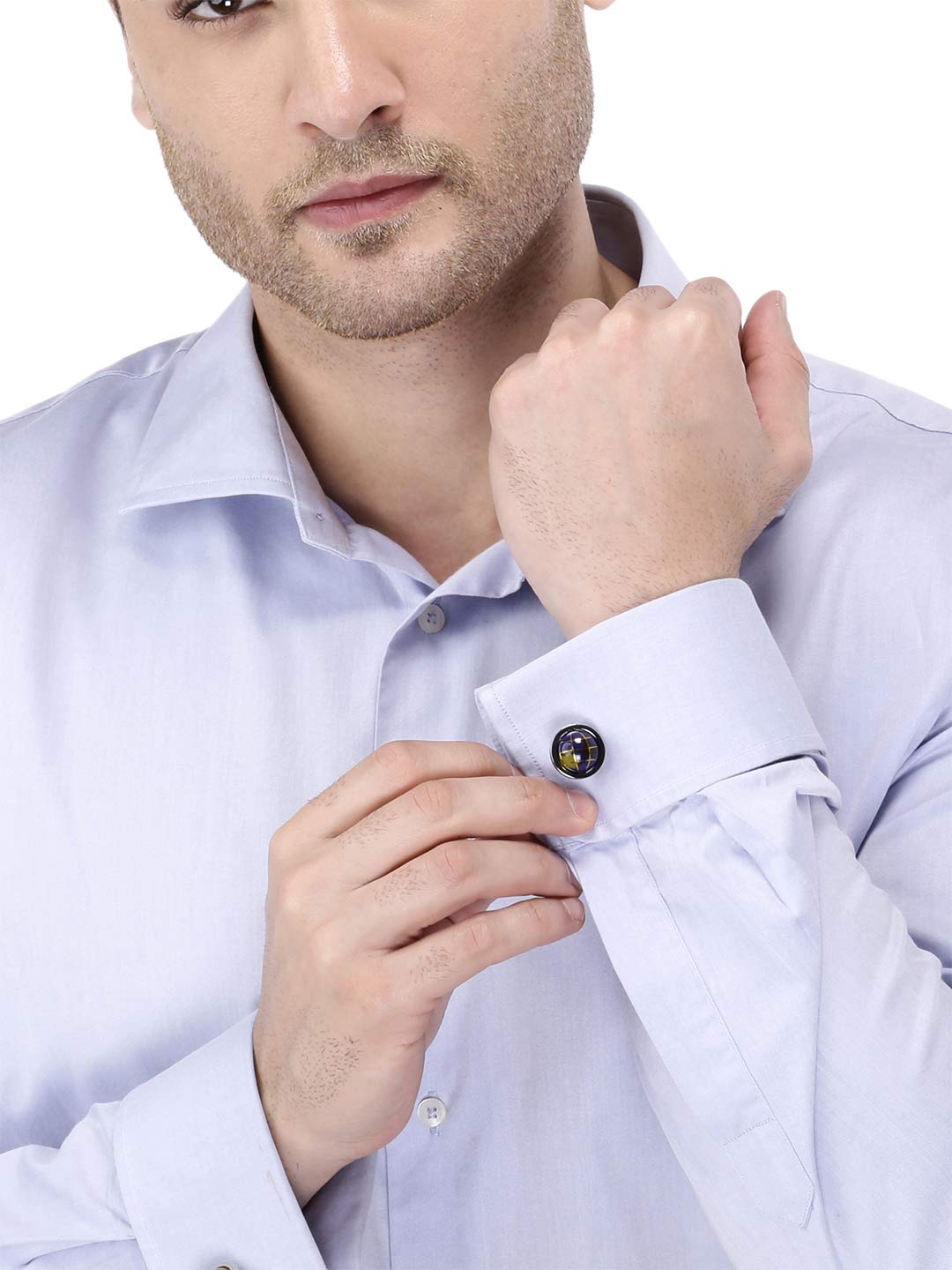 Yellow Chimes stainless steel cufflinks - unique gift for men