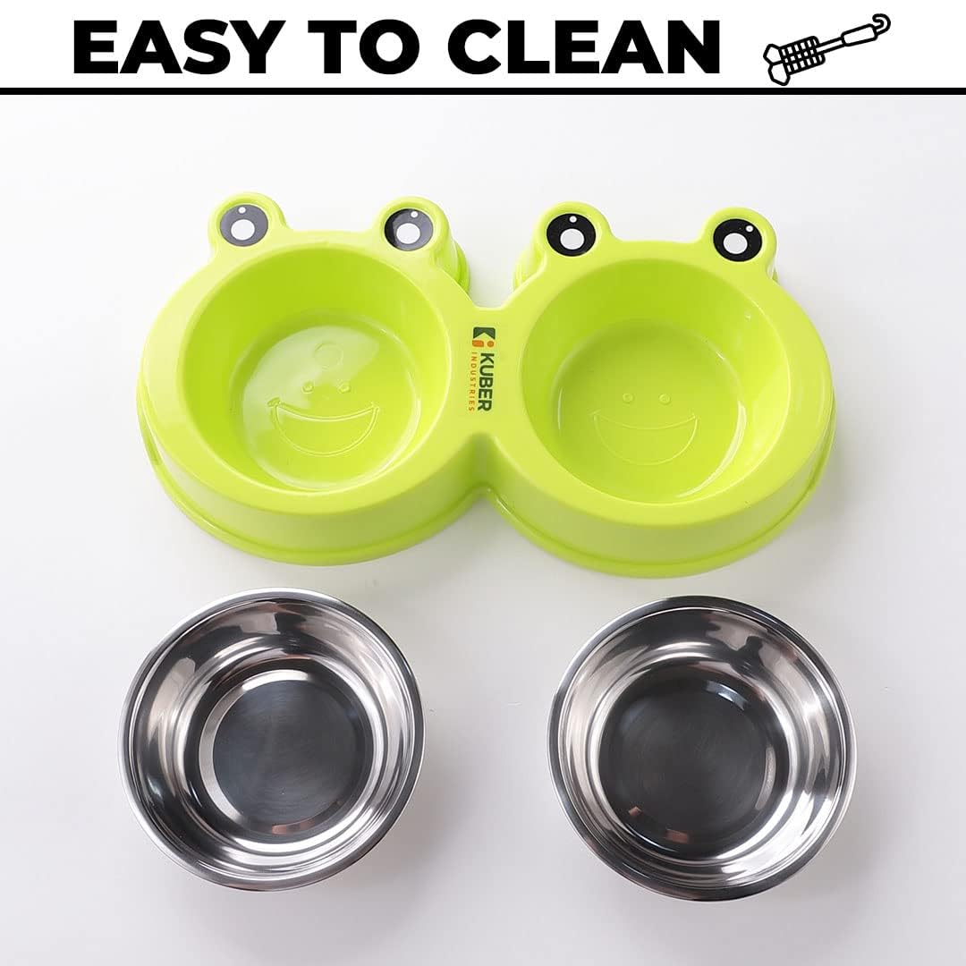 Kuber Industries dog food bowl - travel pet accessory