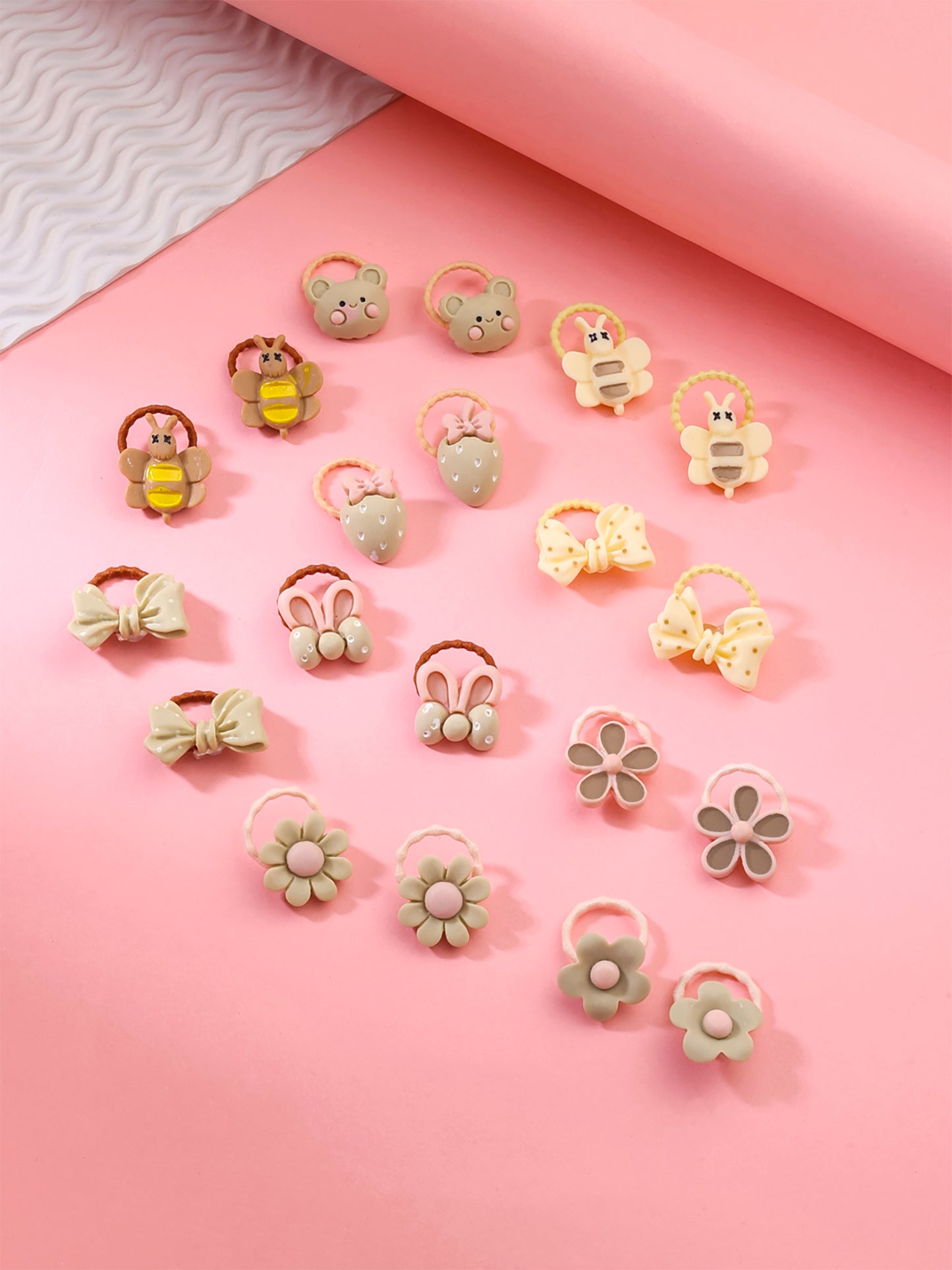 Yellow Chimes multicolor hair ties - stylish for everyday wear