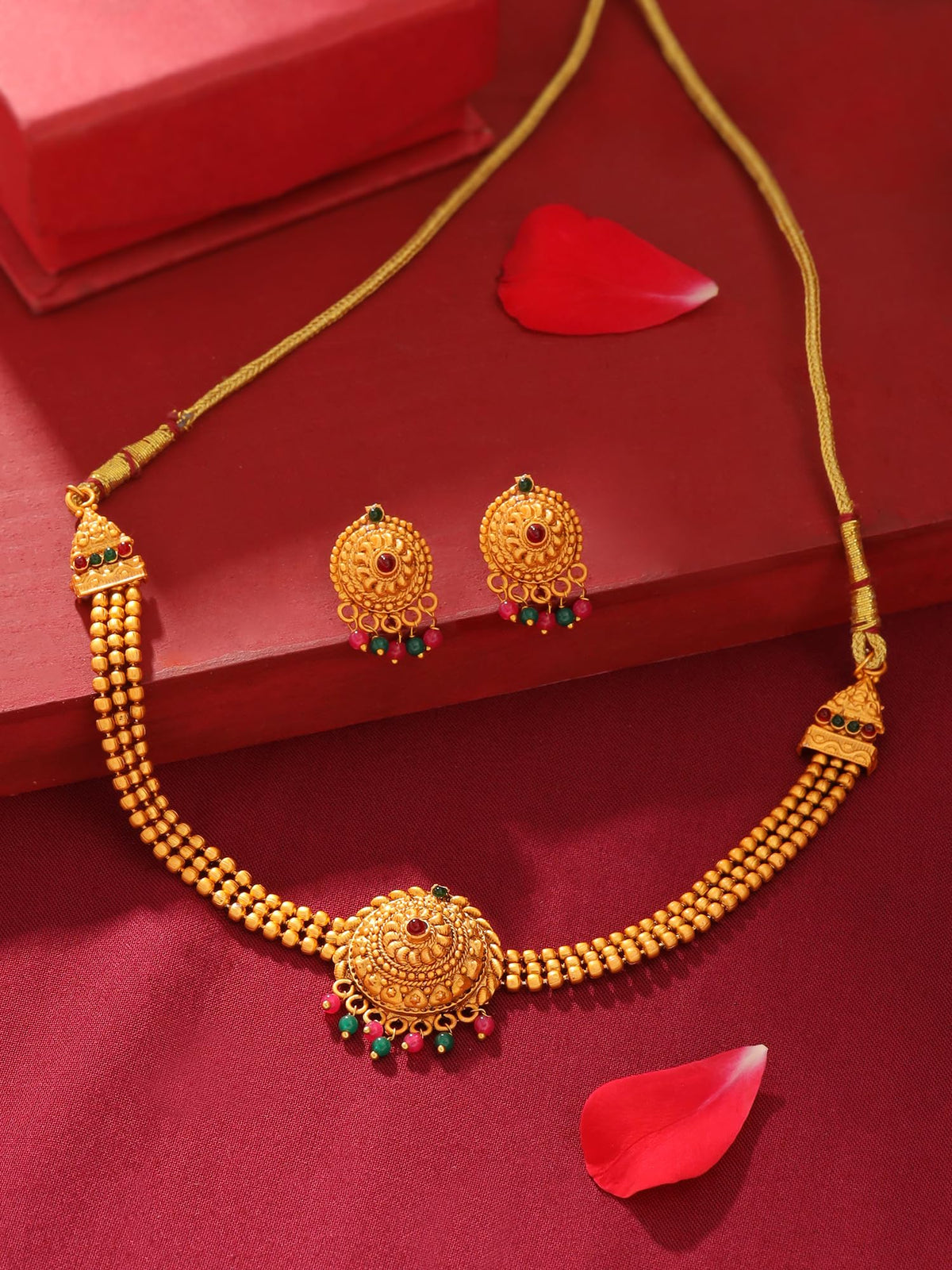 Yellow Chimes jewellery - stylish festive attire complement