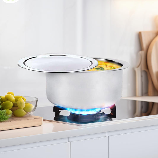 SAVYA HOME Triply Stainless Steel Tope - Durable cookware