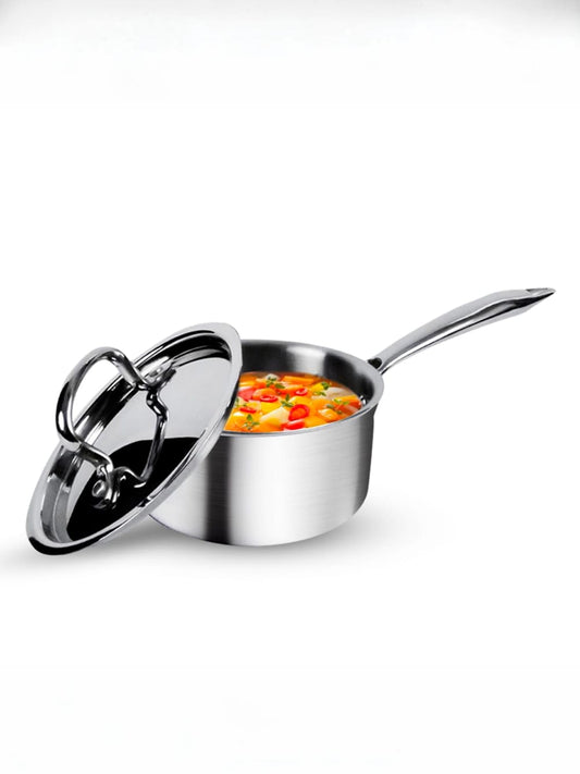 USHA Triply Stainless Steel Saucepan - Reliable for daily kitchen use