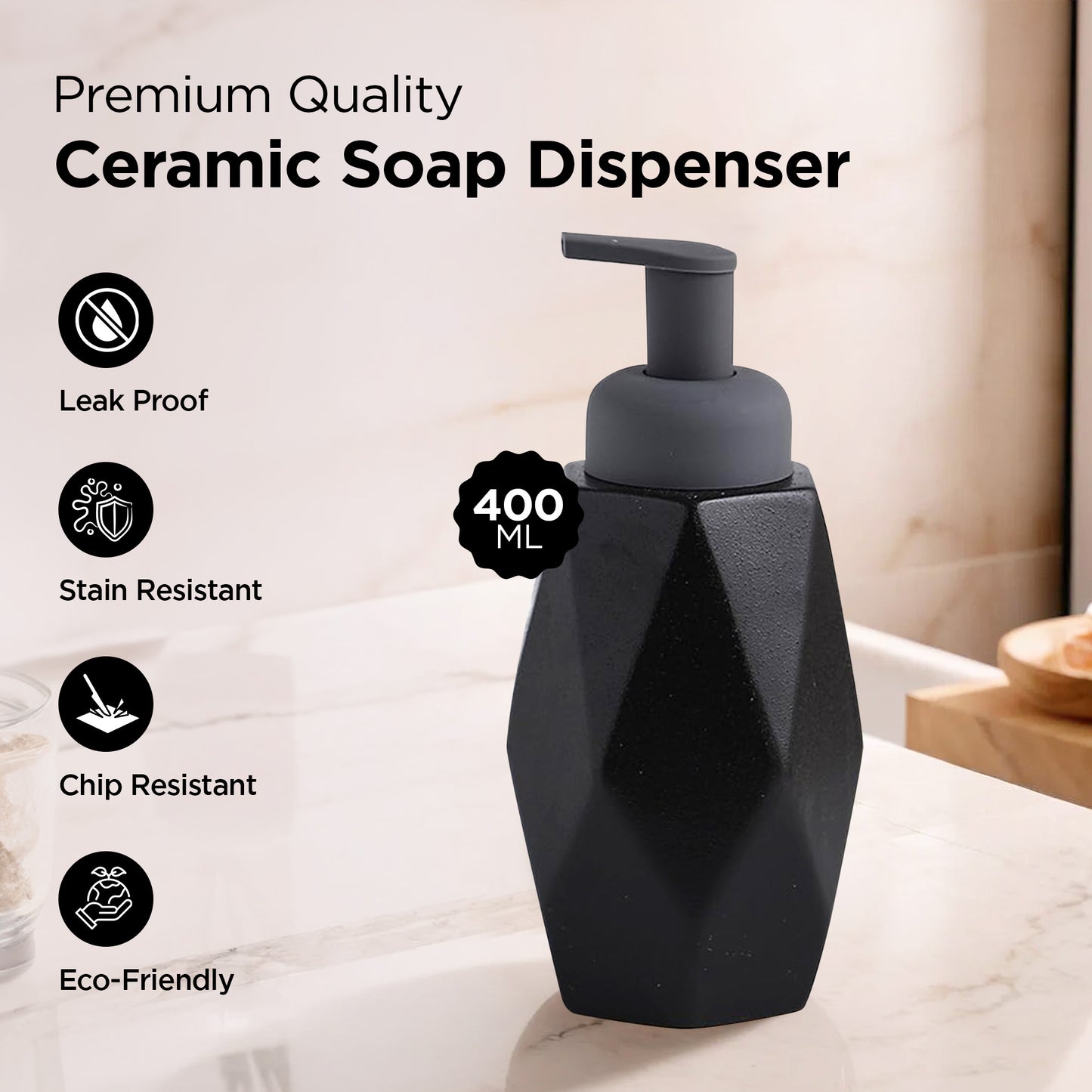 UMAI Ceramic Soap Dispenser - home accessory