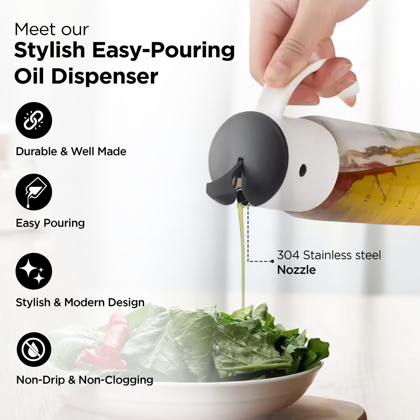 UMAI Oil and Vinegar Dispenser - Stylish Service