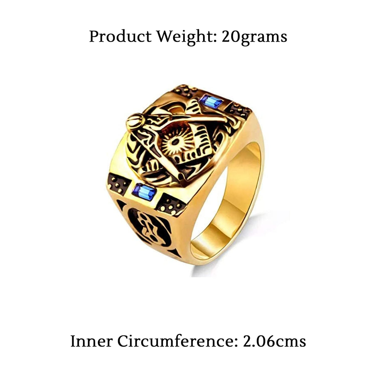 Yellow Chimes mens ring - Elegant party wear