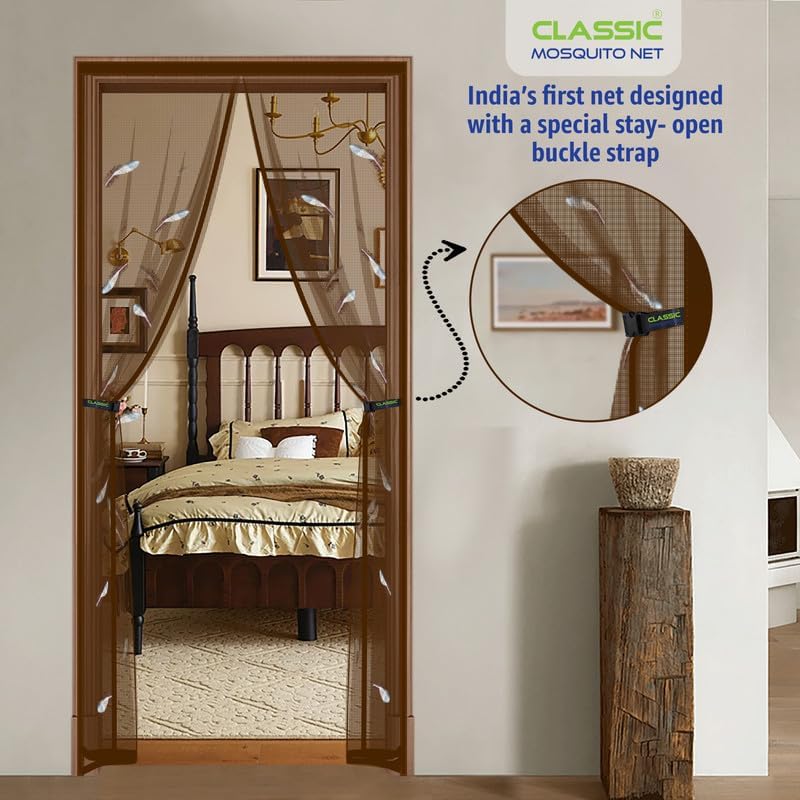 Classic Mosquito Net - Auto Closing Screen for Bedroom Door