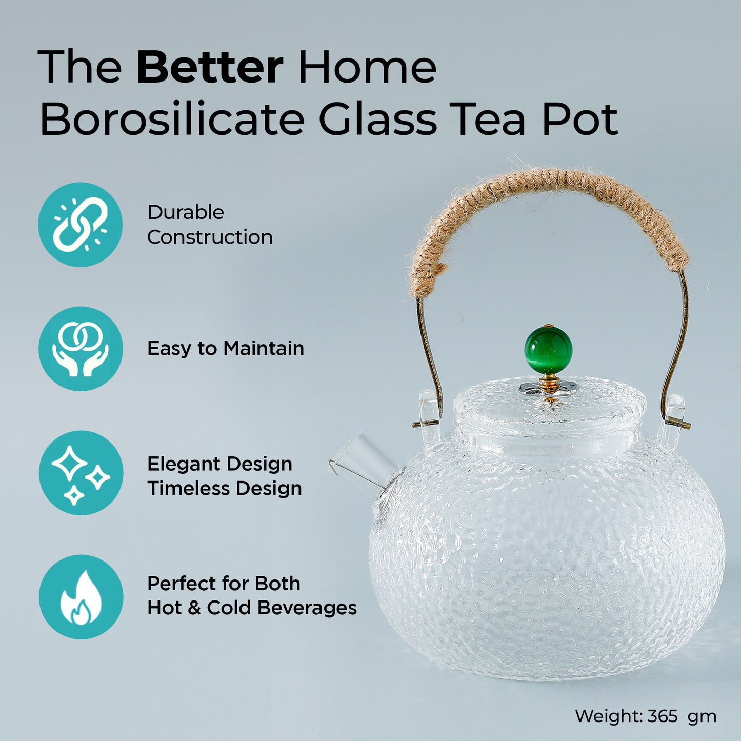 The Better Home removable infuser tea pot - loose tea brewing