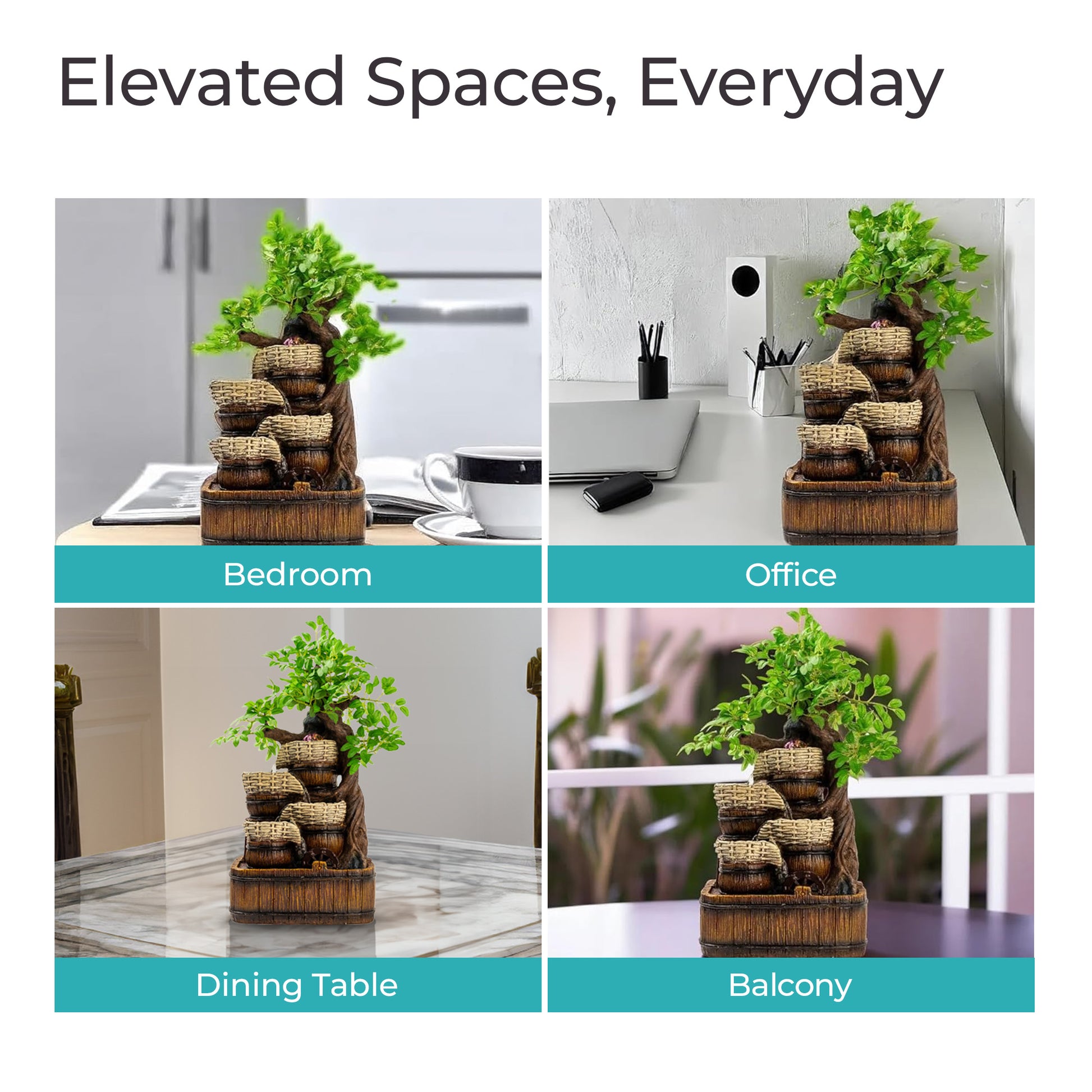 Buy Polyresin Water Fountain Elegant Indoor/Outdoor Decor The