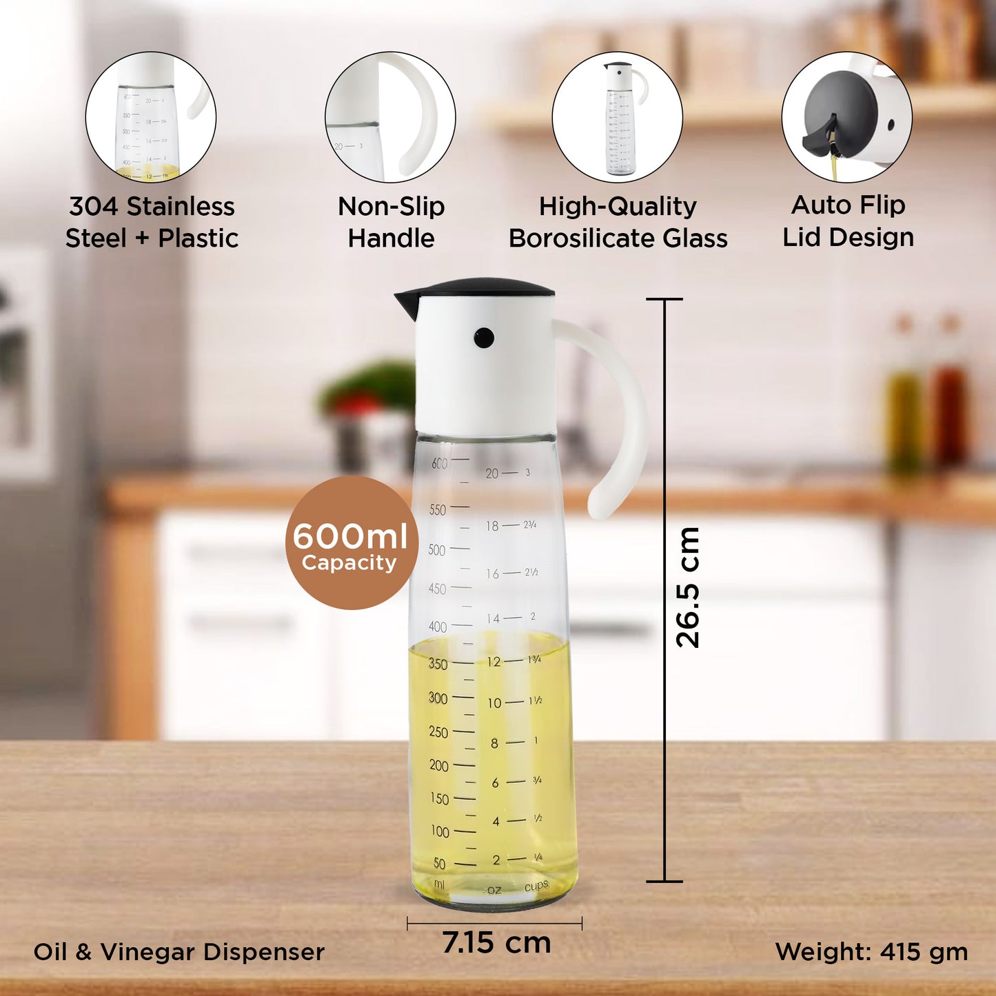 UMAI Glass Oil Dispenser - Coffee Bar Essential