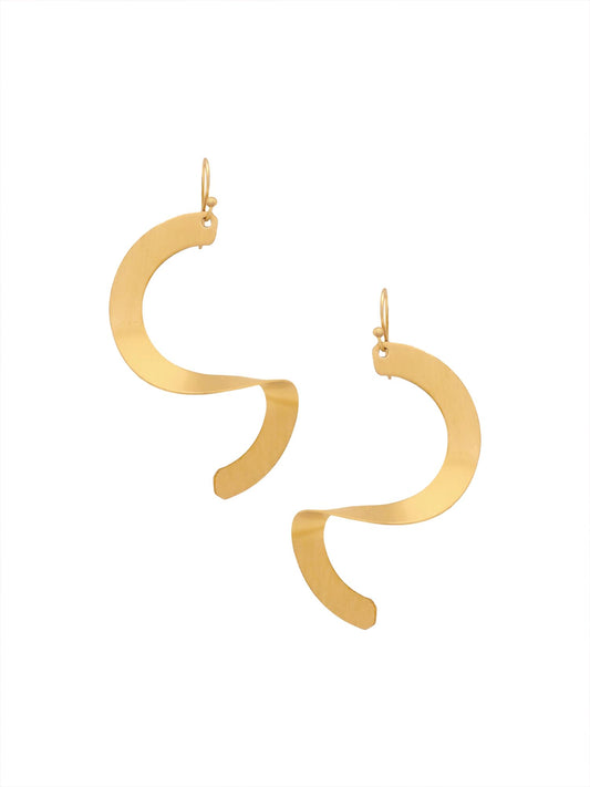 Yellow Chimes Golden Earrings - Versatile for any occasion