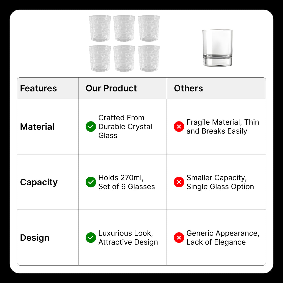 UMAI whiskey glasses - elevate your drinking experience