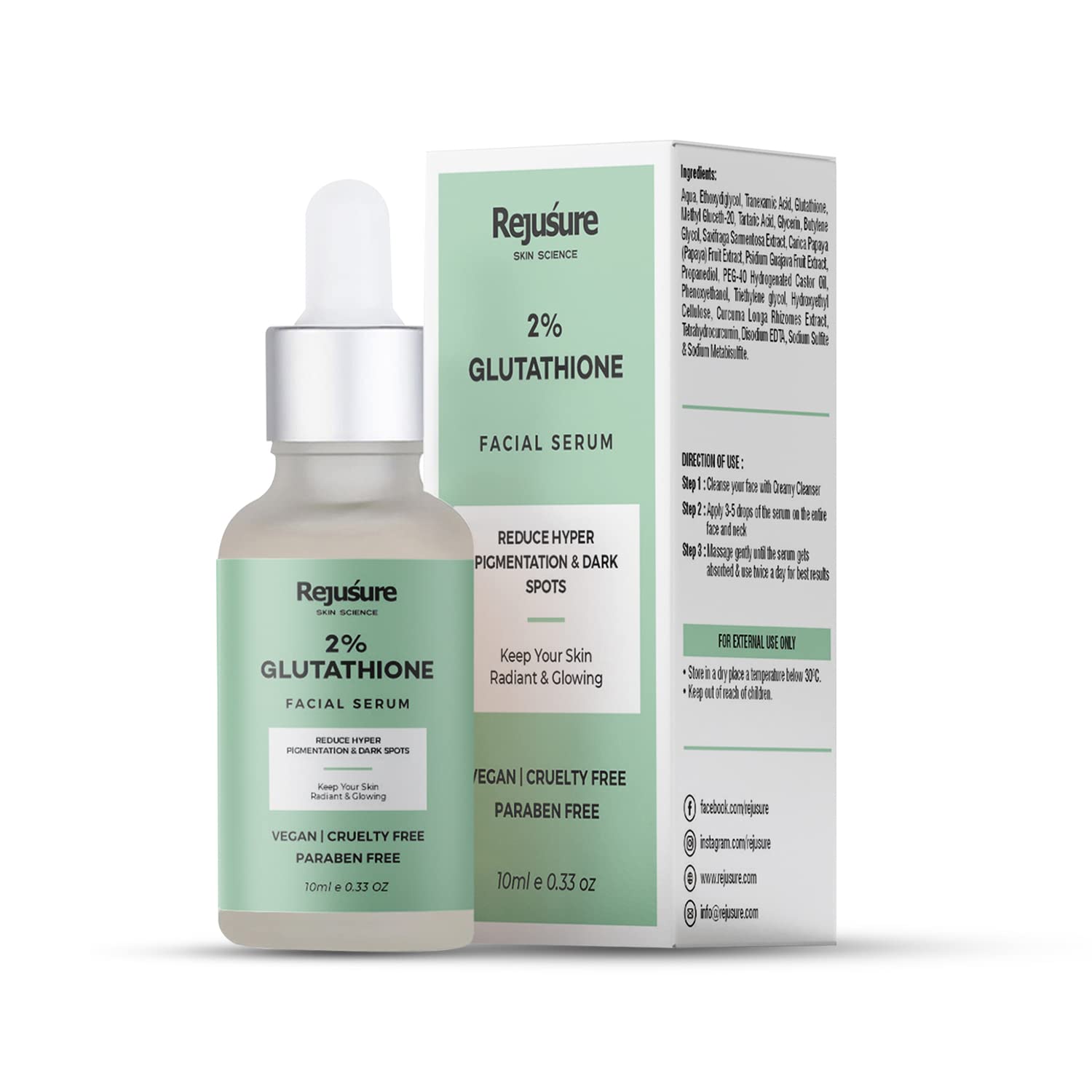 2 glutathione face serum Buy Rejusure 2% Glutathione Face Serum