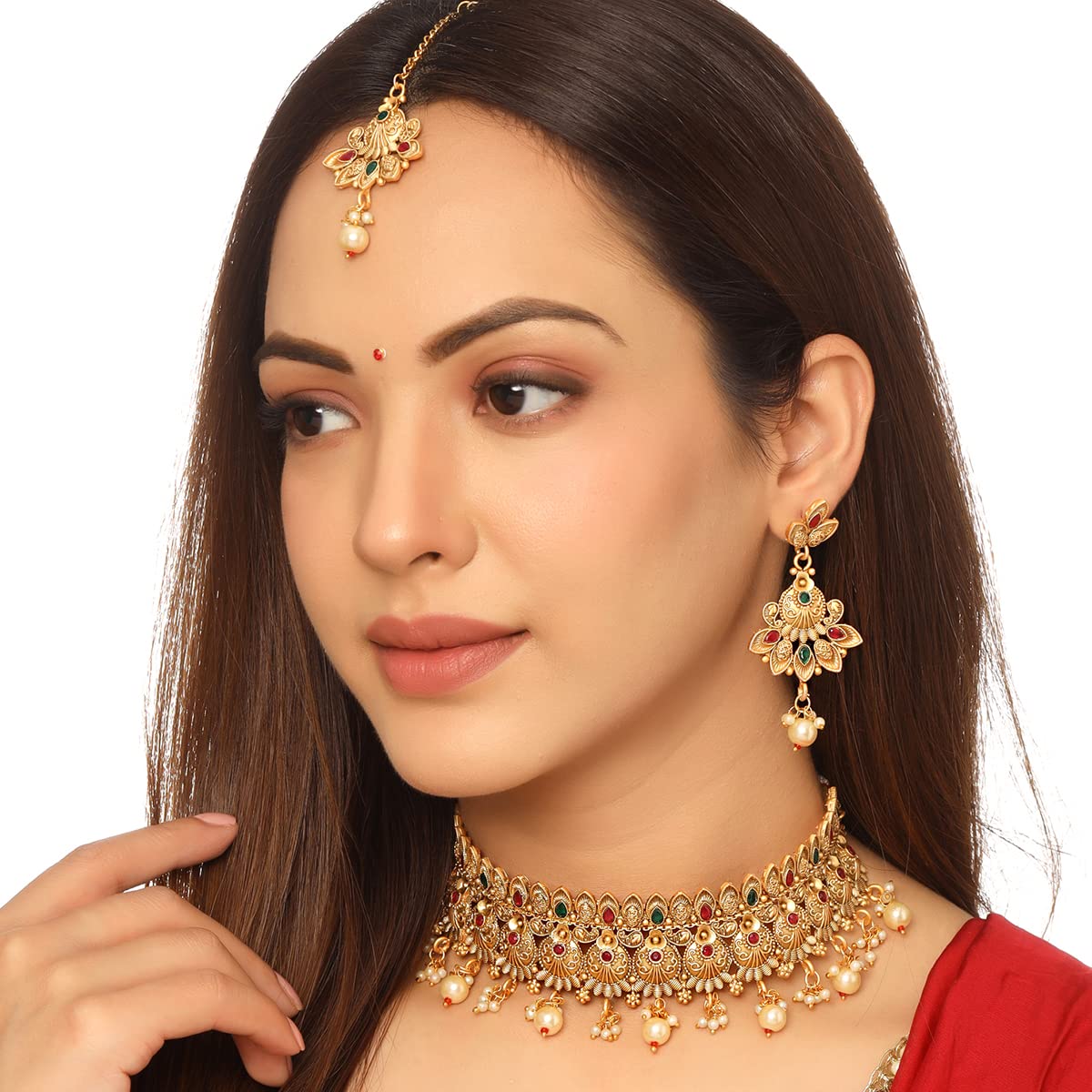 Yellow Chimes traditional choker necklace - perfect for weddings