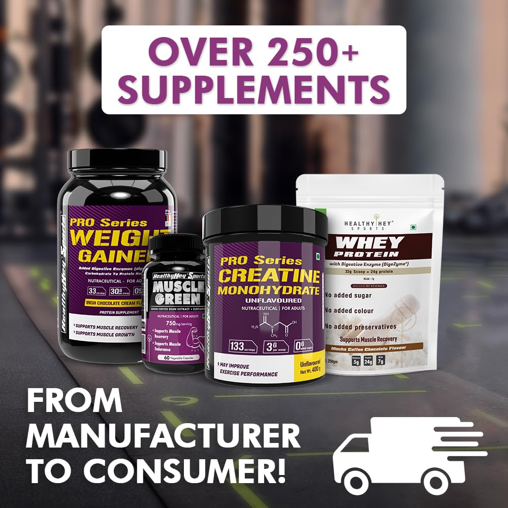 Healthyhey Sports Whey Protein - Delicious Mocha Coffee flavor