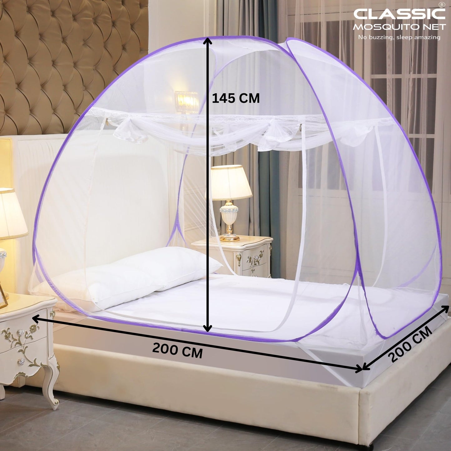 Classic Mosquito Net - Purple Color for Stylish Interiors