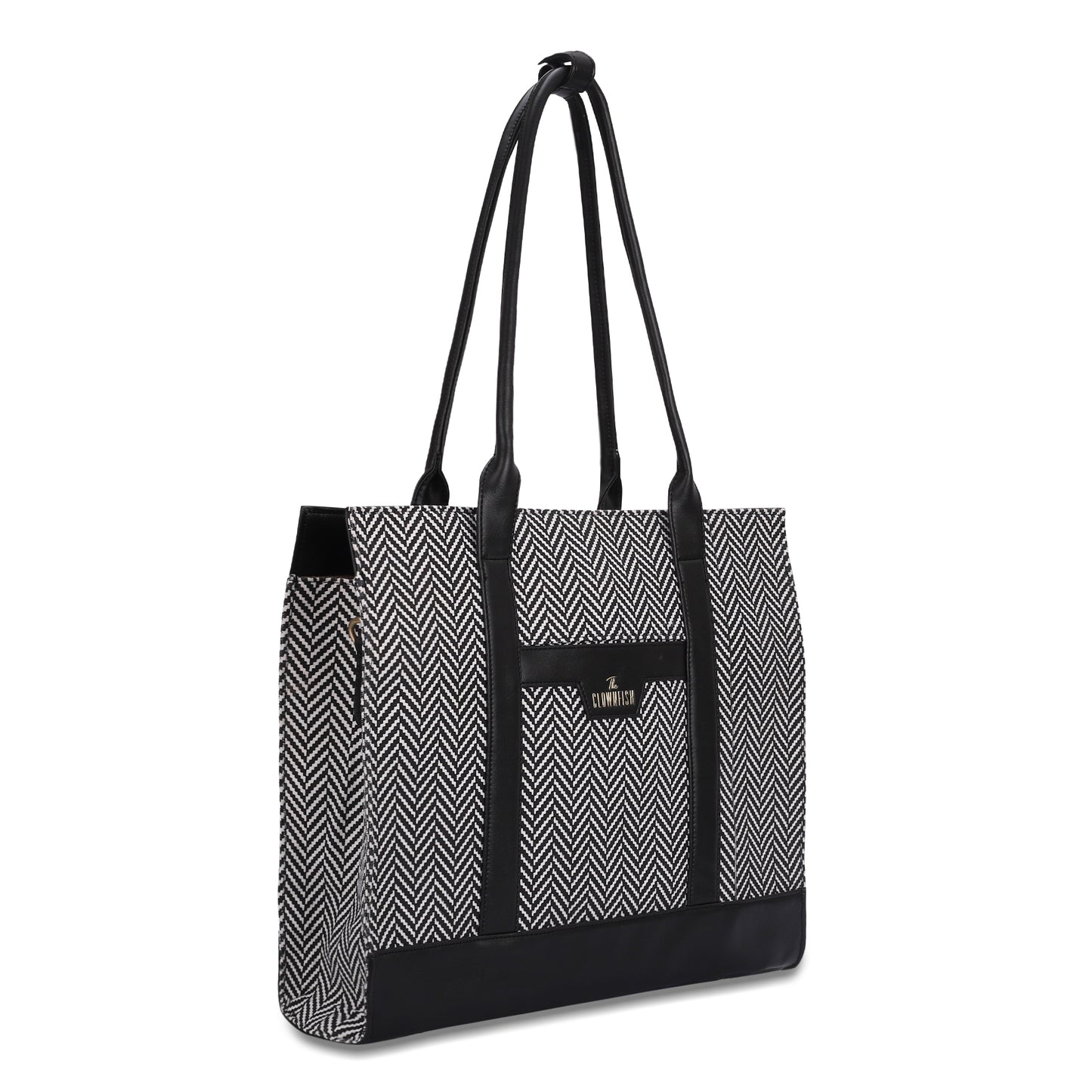 Clownfish black and white laptop bag - business meetings