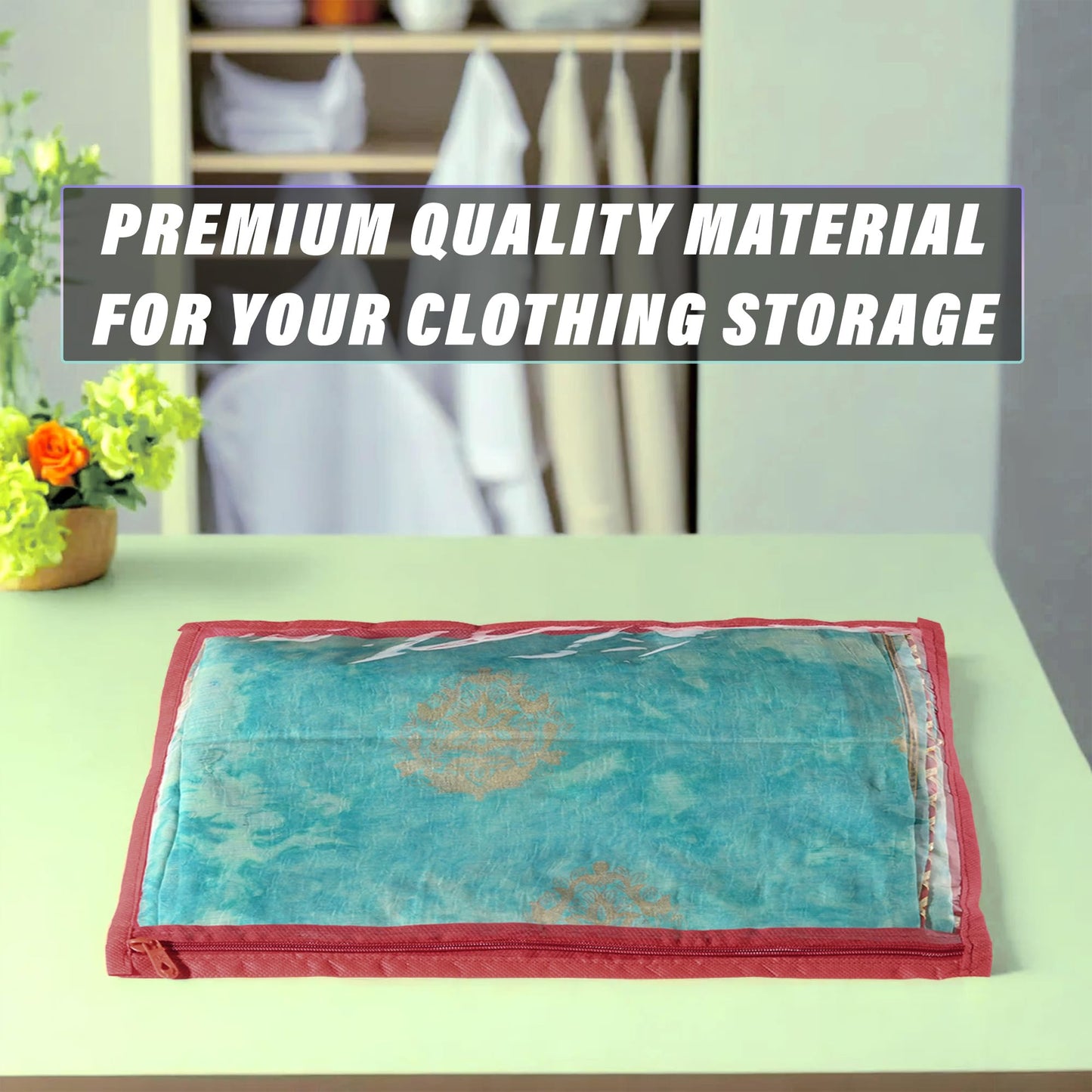 Kuber Industries saree cover - organizing clothes in the wardrobe