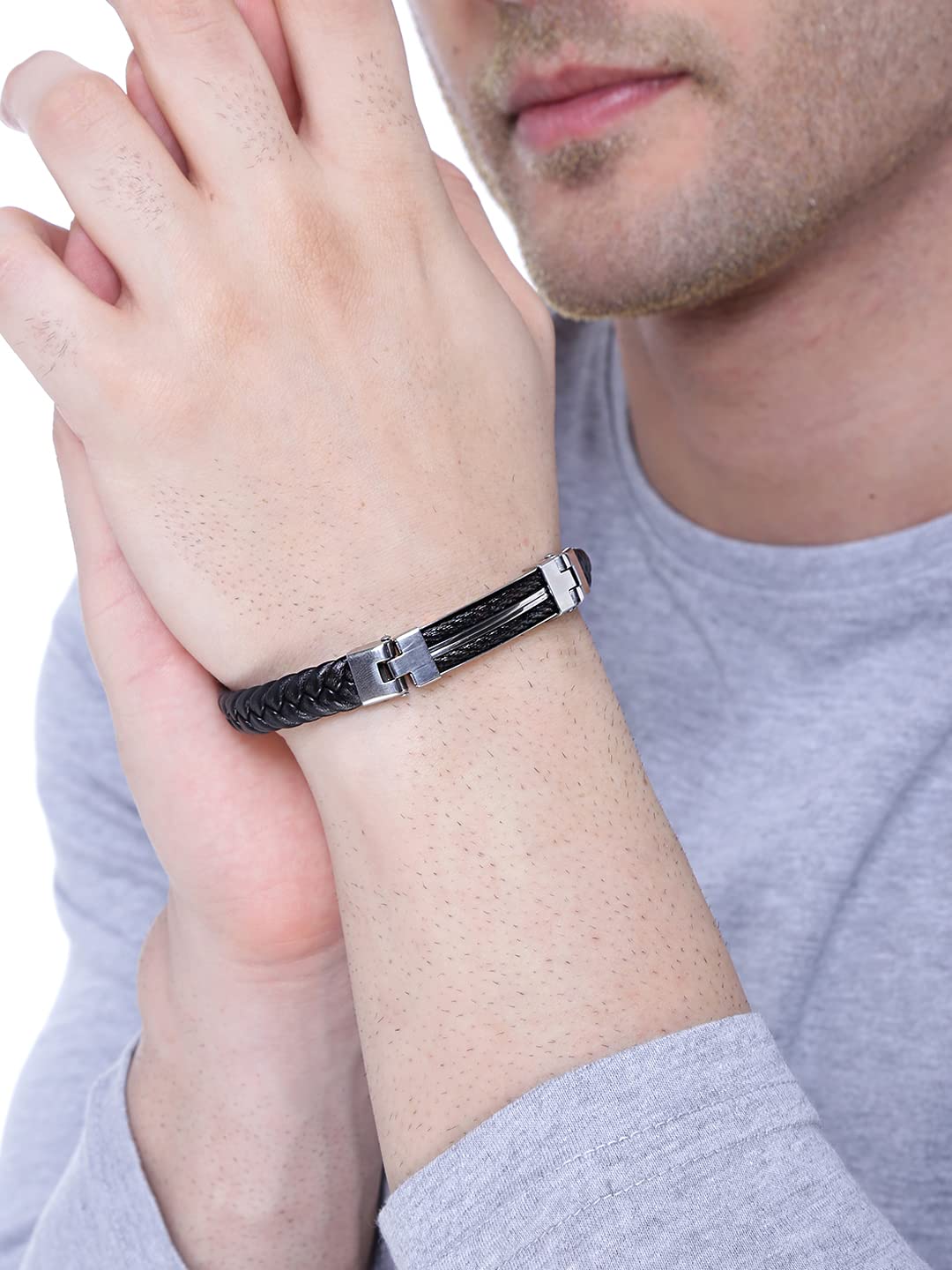 Yellow Chimes leather bracelet - perfect gift for him