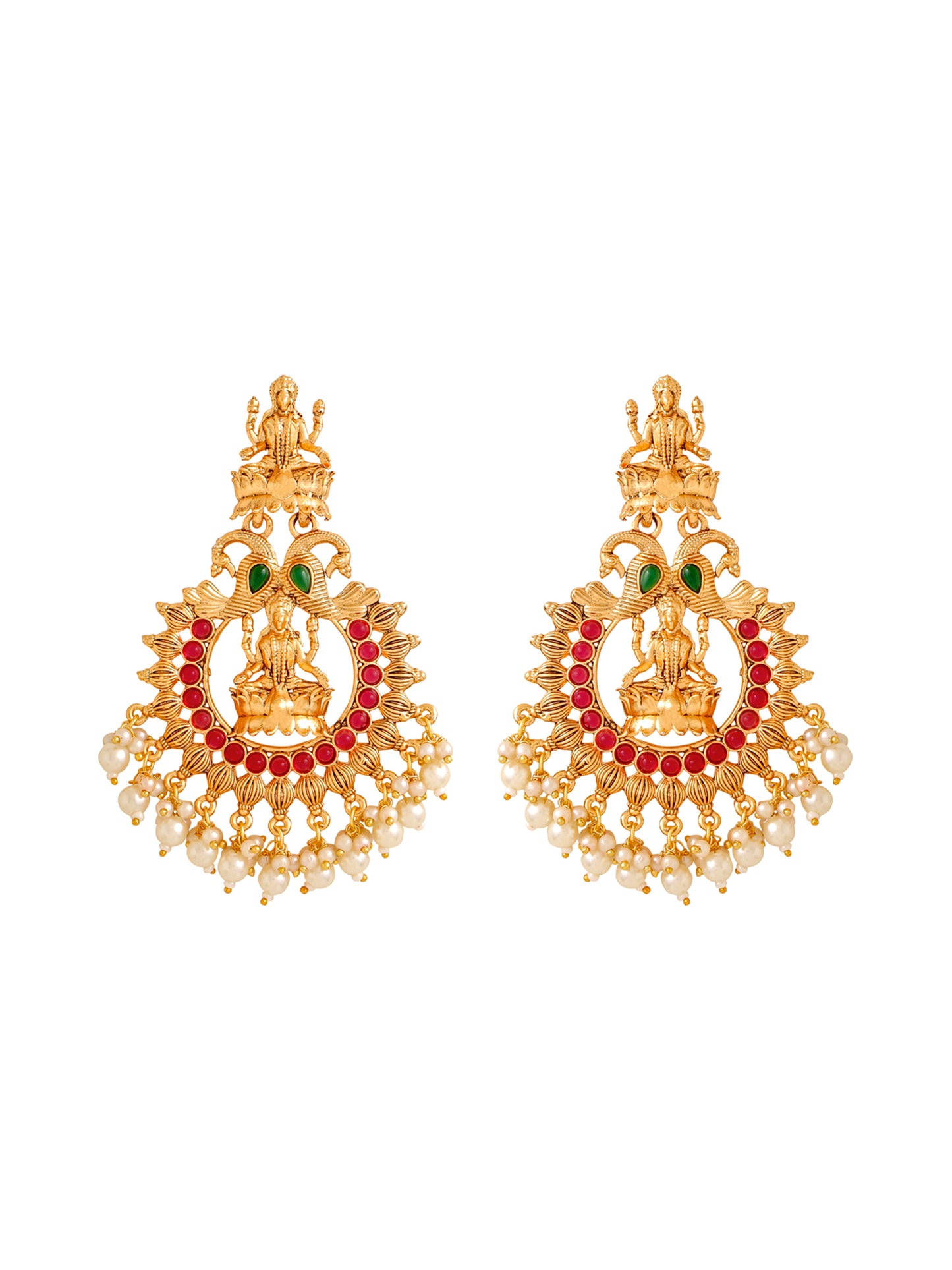 Yellow Chimes Gold Earrings - Perfect for Festivals