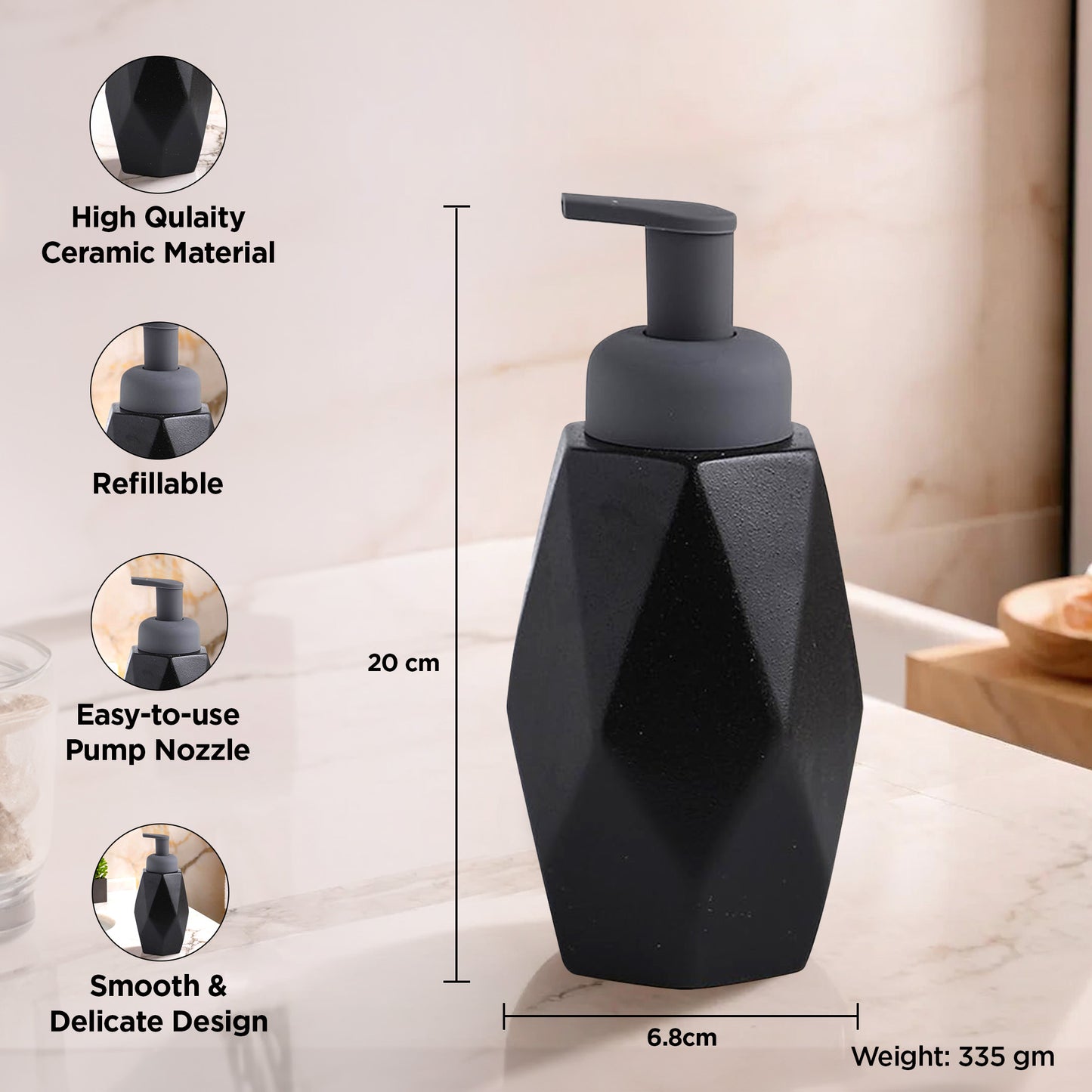 UMAI Ceramic Soap Dispenser - stylish decoration