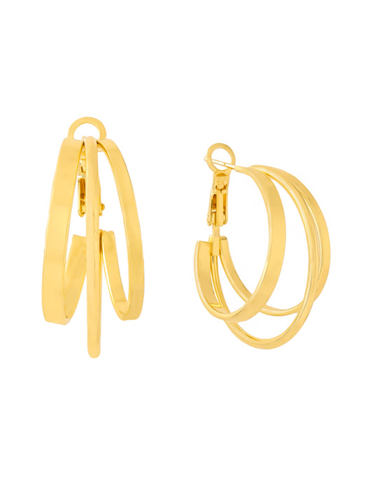 Yellow Chimes women's hoop earrings - add elegance to your look