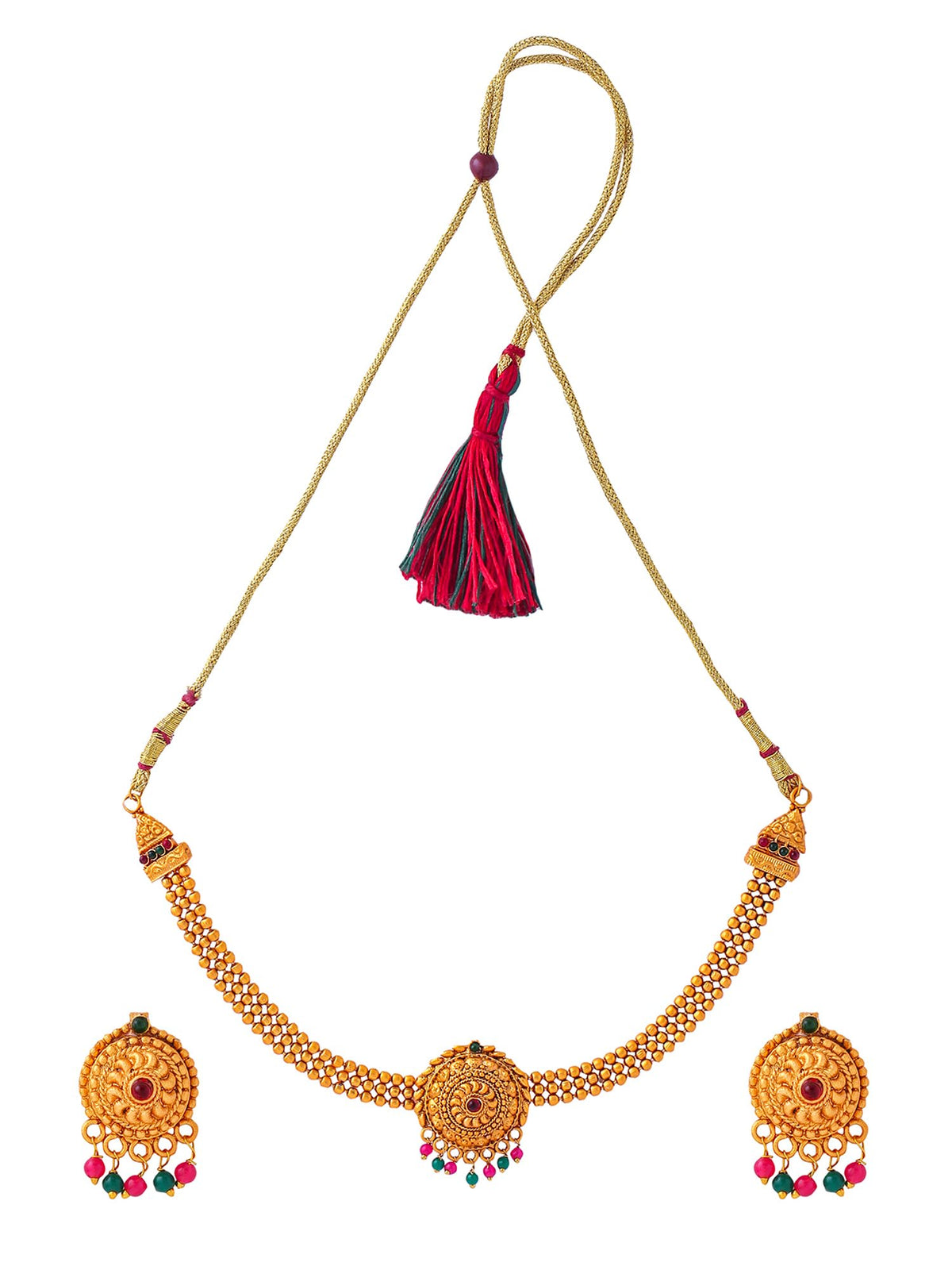 Yellow Chimes jewellery set - traditional event accessory