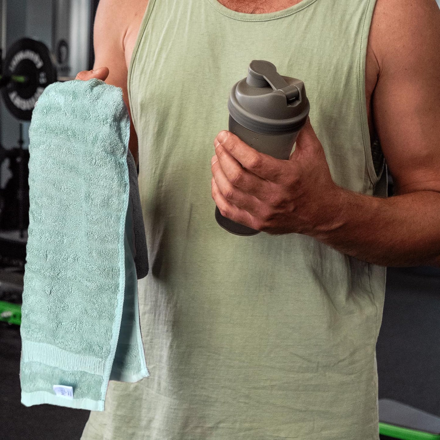 Mush Green Hand Towel Set - Luxury Bath